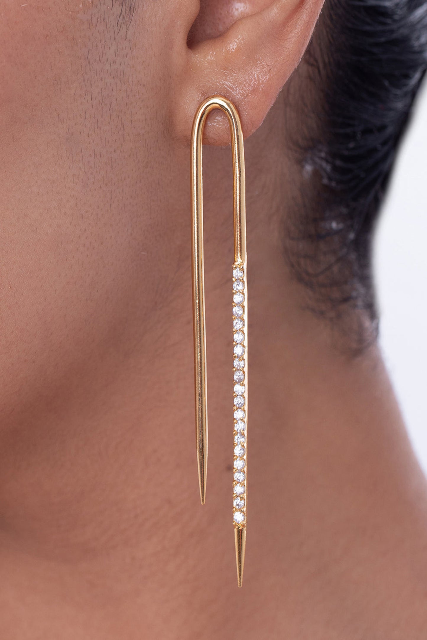American Diamond Thread Earrings