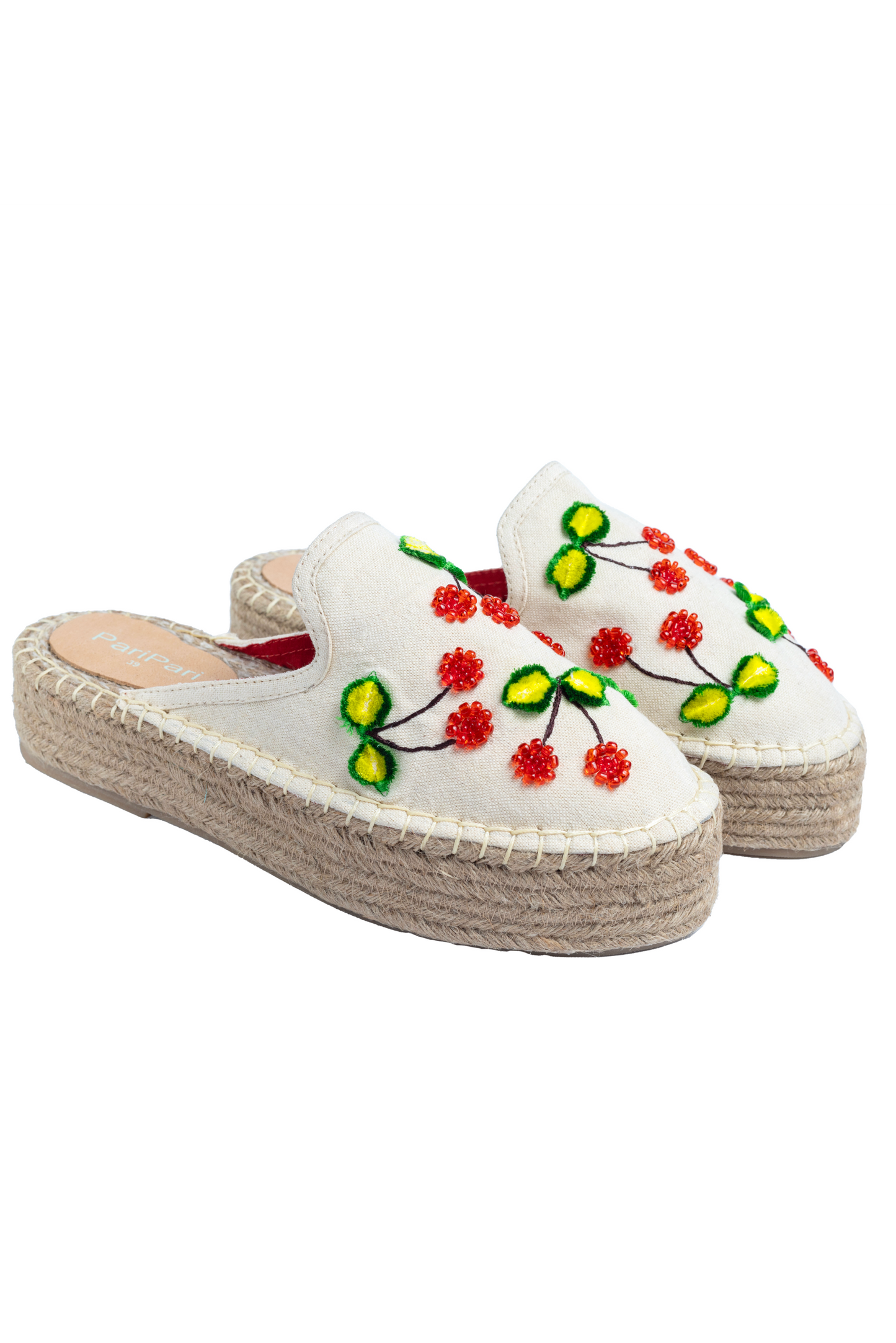 Mon Cherie Espadrilles Off White Platform