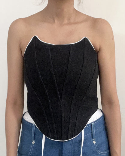 Outline Me Corset - Black