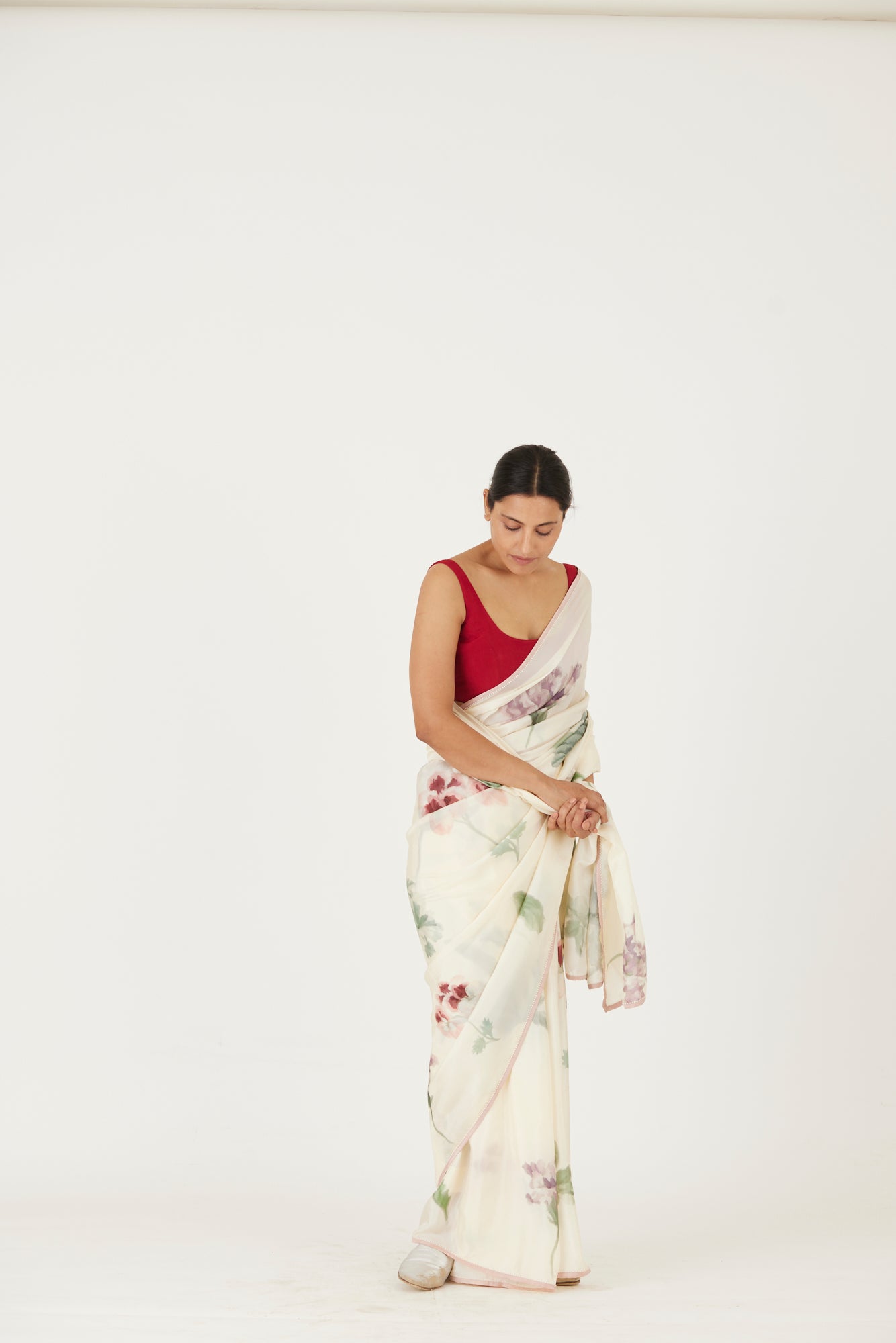 JULIET WHITE SAREE