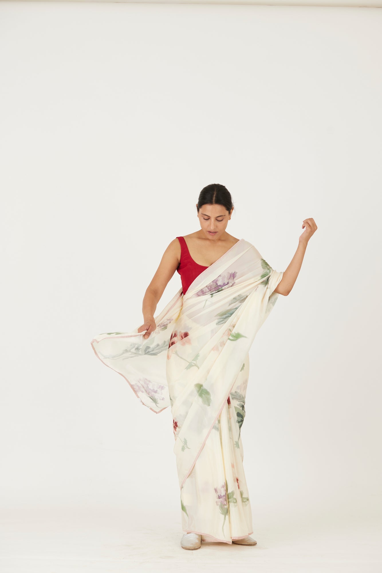 JULIET WHITE SAREE