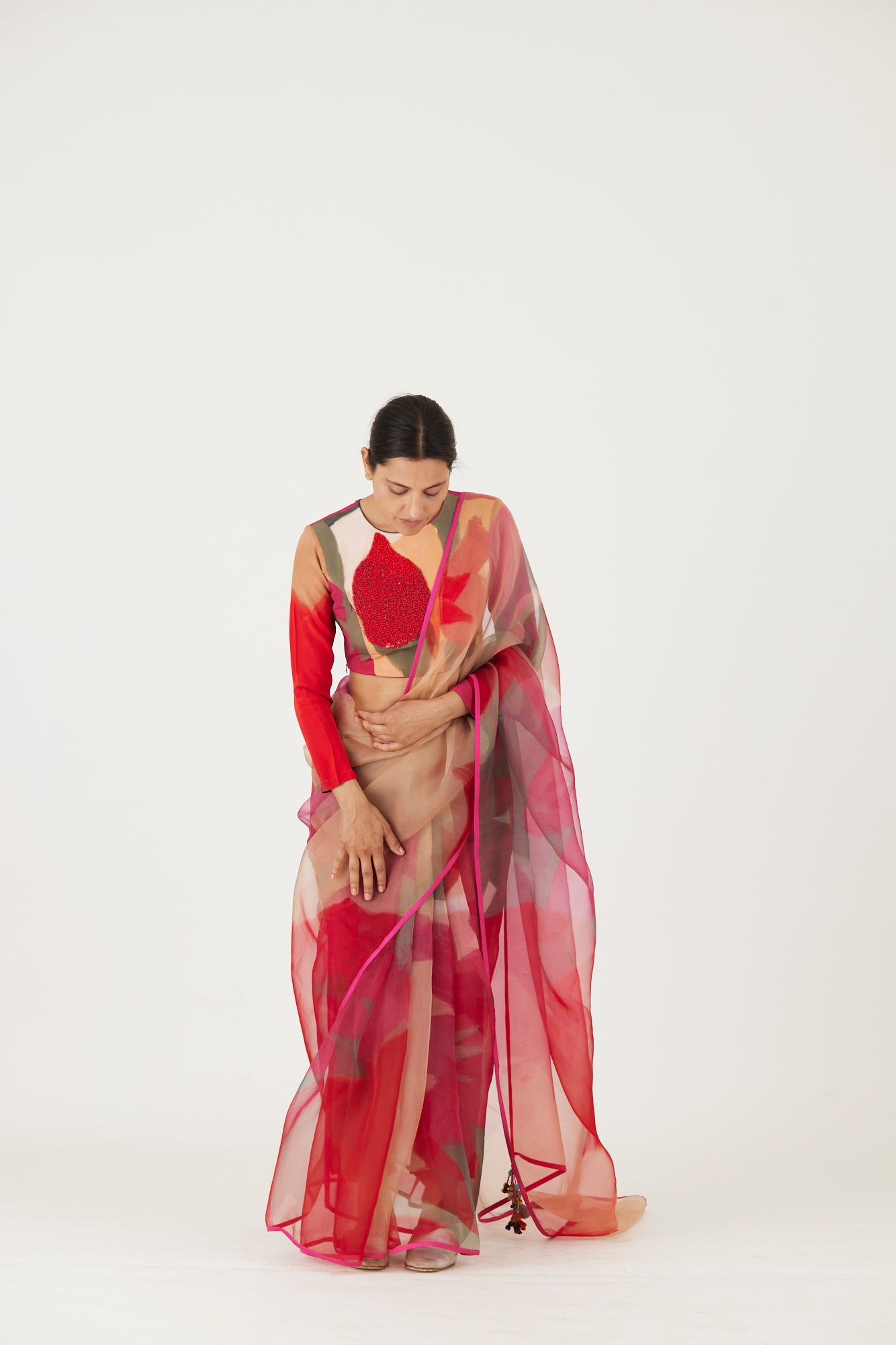 LEI LANI RED SAREE