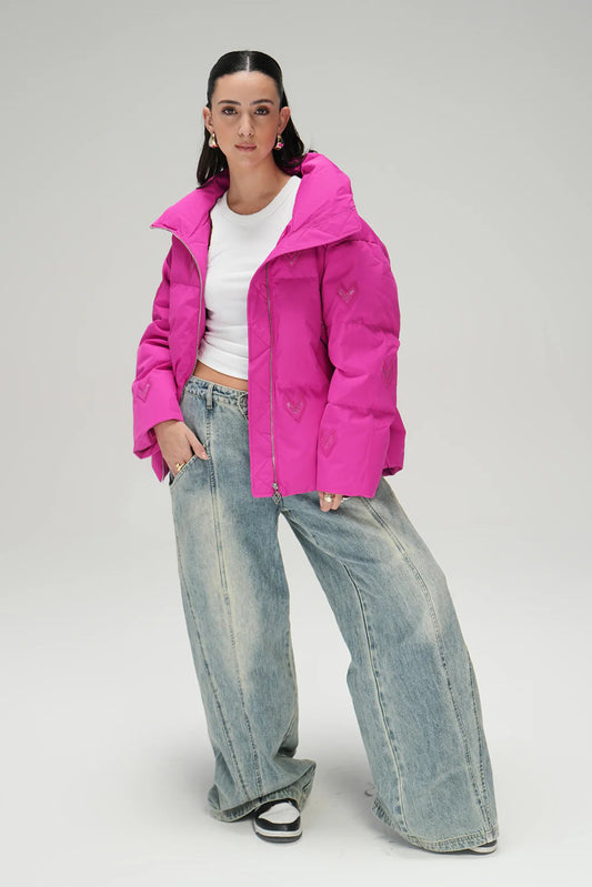 Bomber jacket - hot pink
