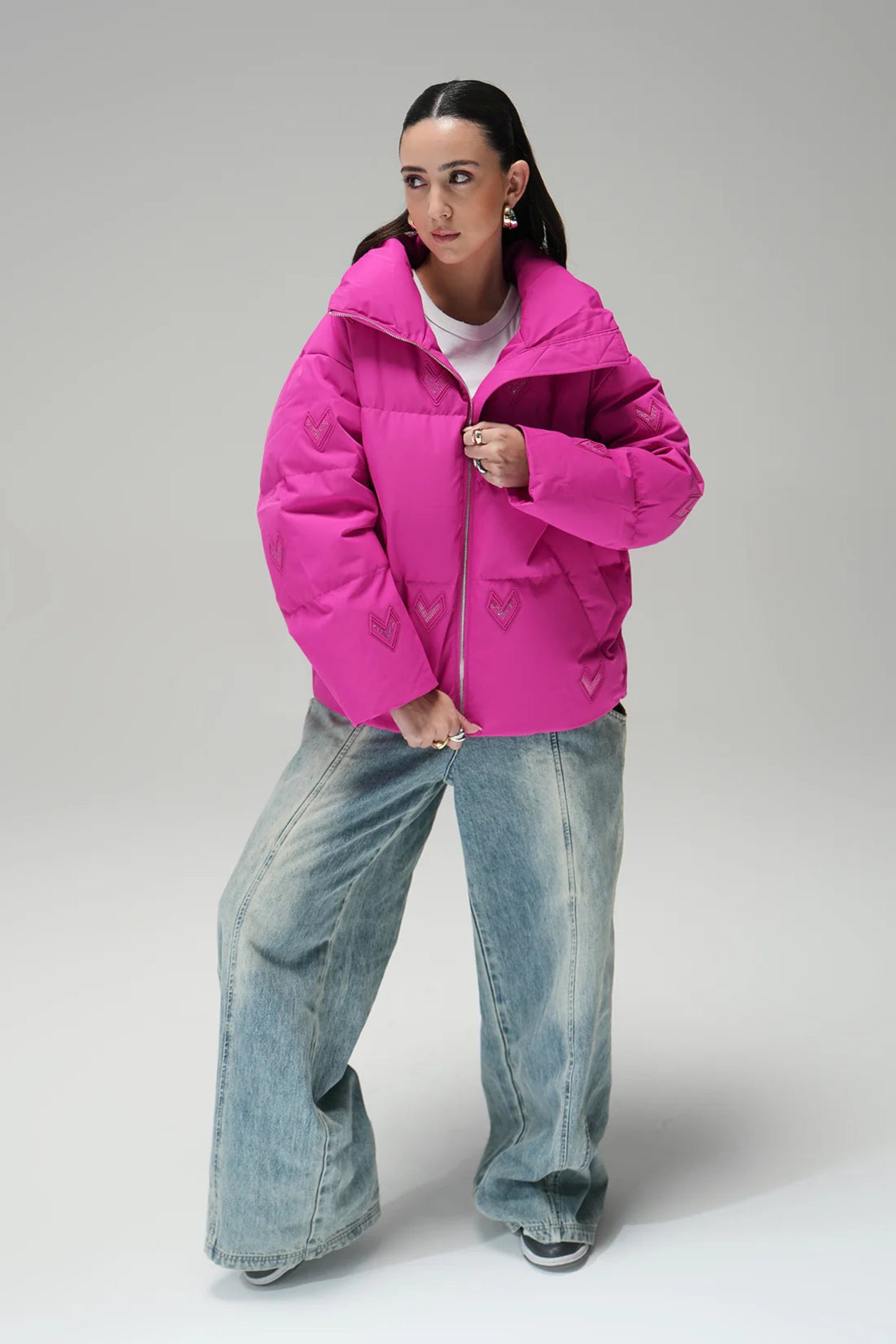 Bomber jacket - hot pink