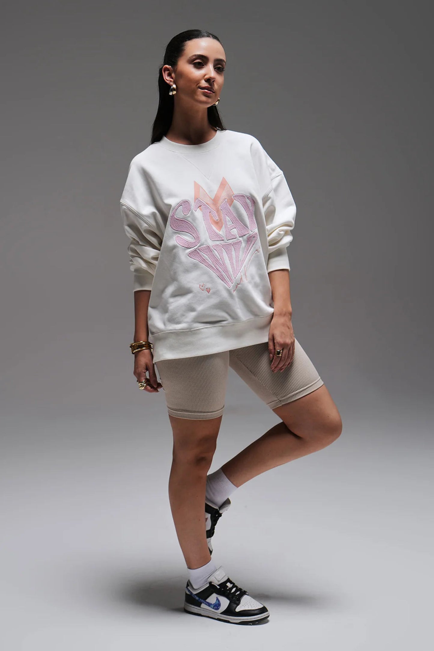 Full length sweatshirt - off white