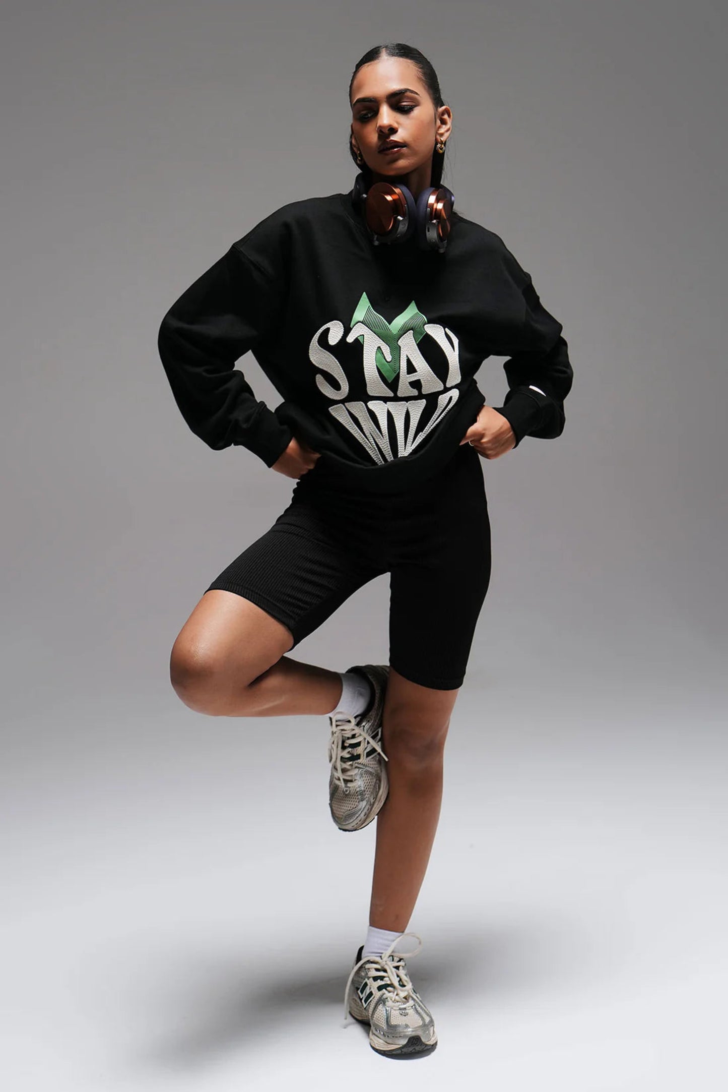 Full length sweatshirt - black