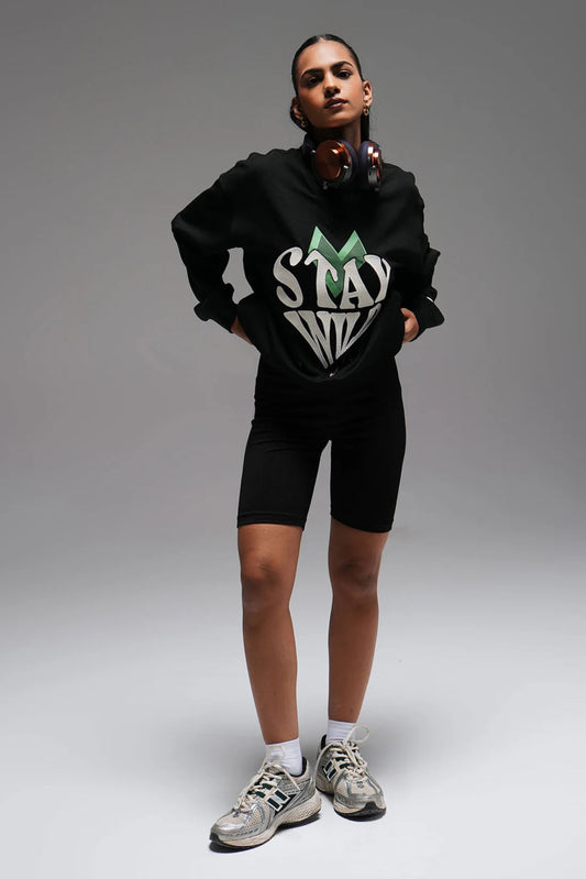 Full length sweatshirt - black