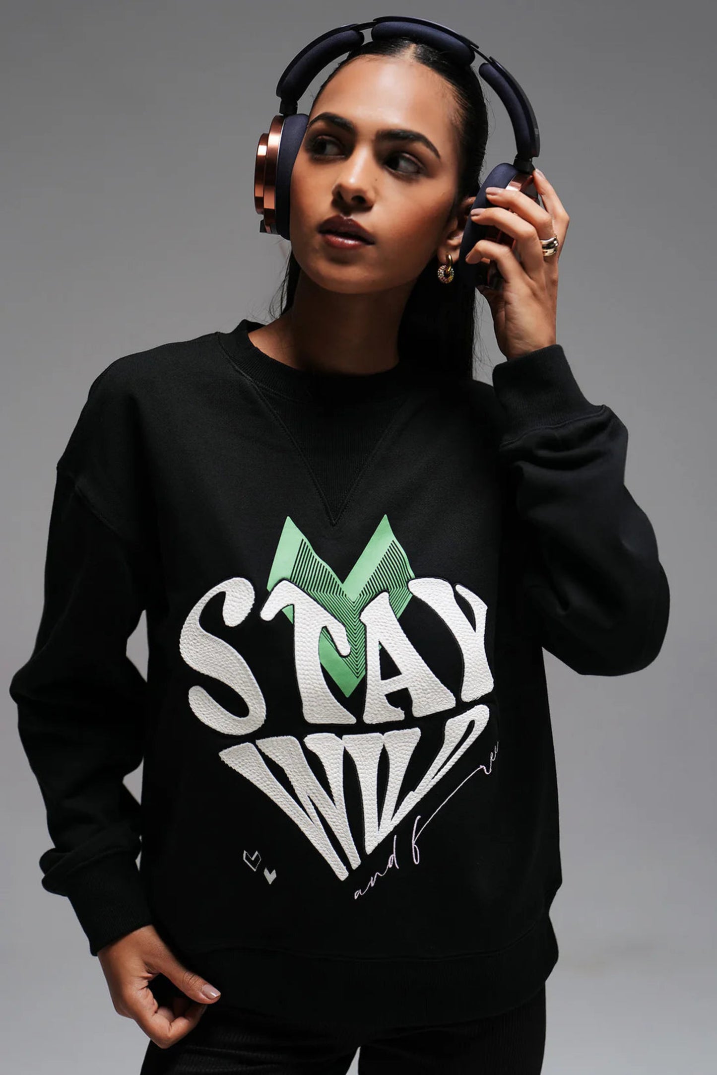 Full length sweatshirt - black