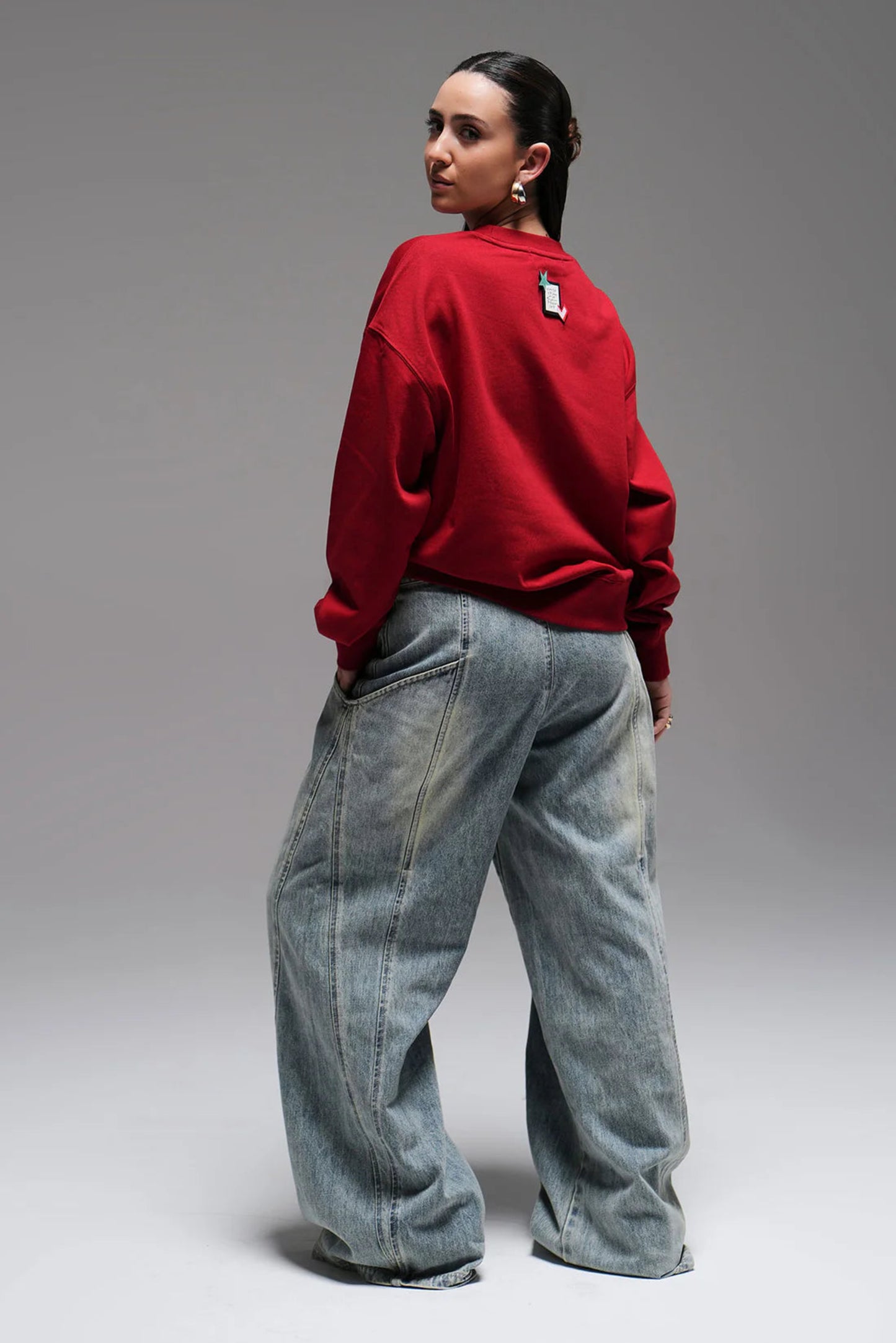 Full length sweatshirt - red
