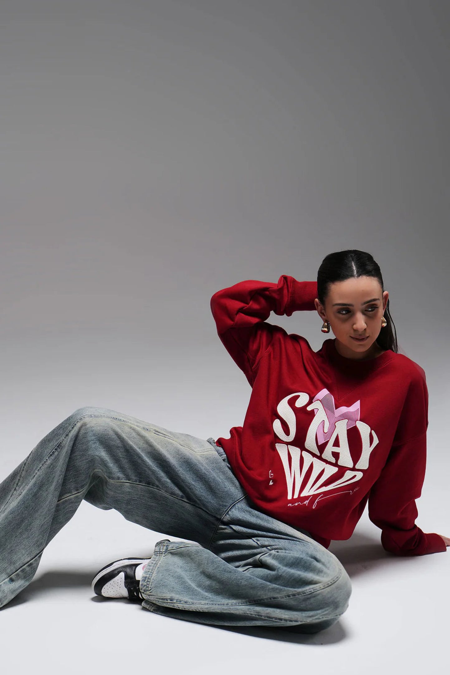 Full length sweatshirt - red