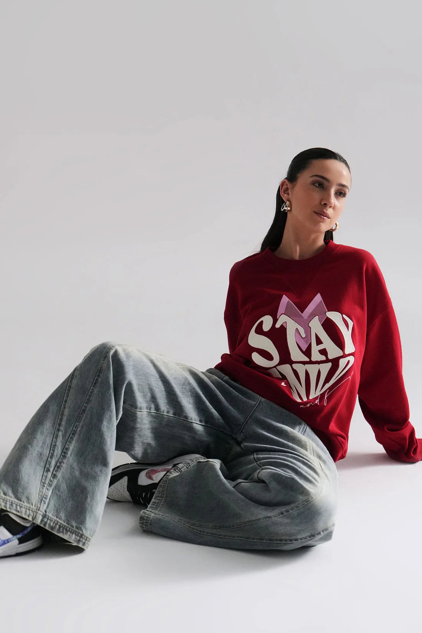 Full length sweatshirt - red