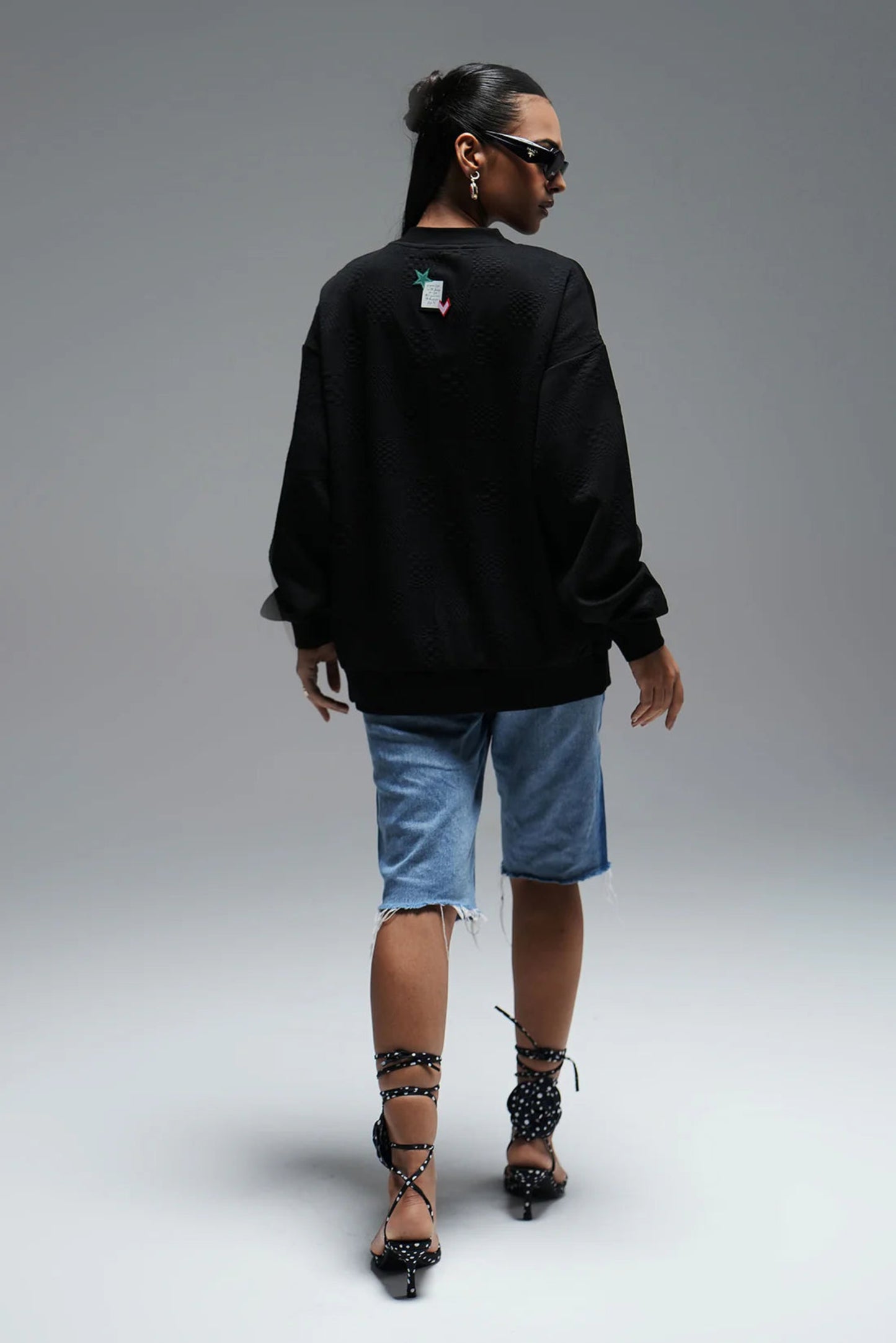 Button up cardigan - black