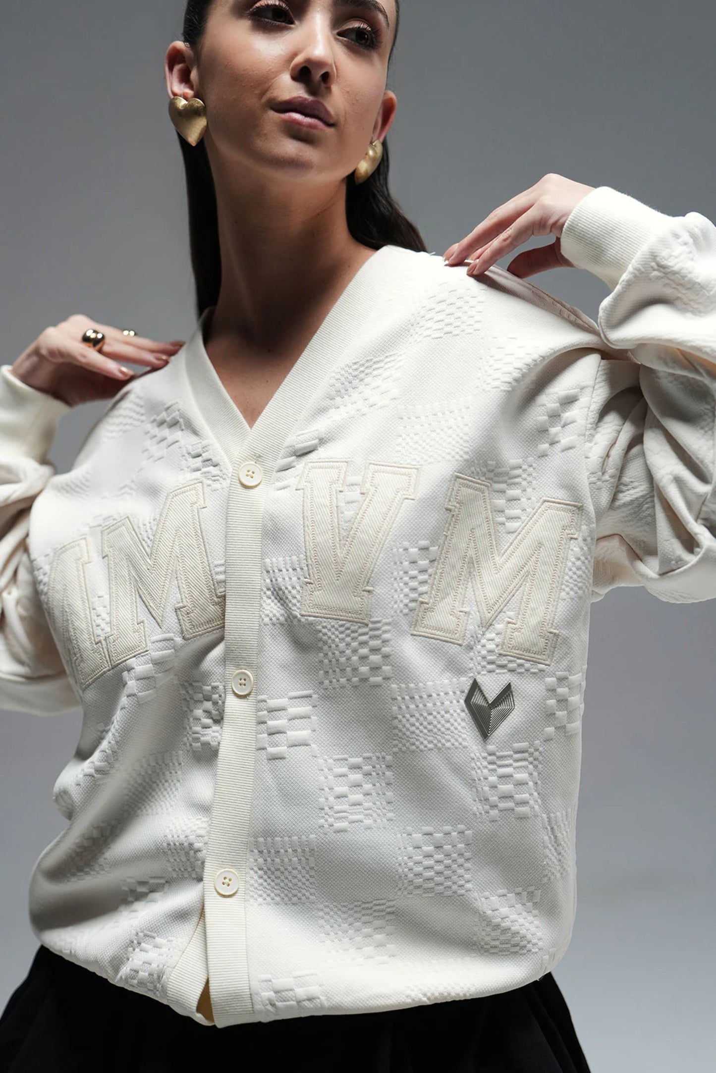Button up cardigan - off white