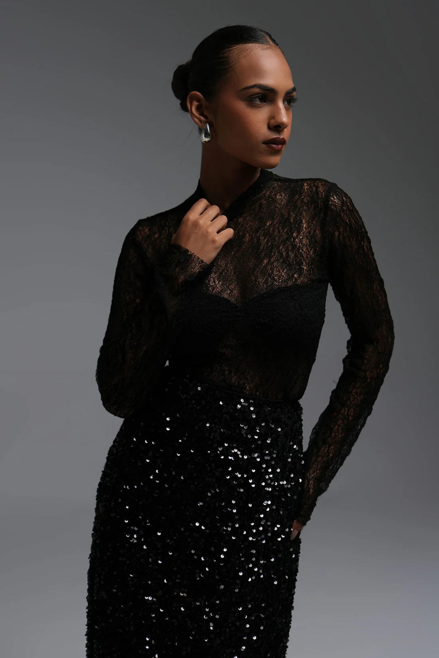 Mesh top - black