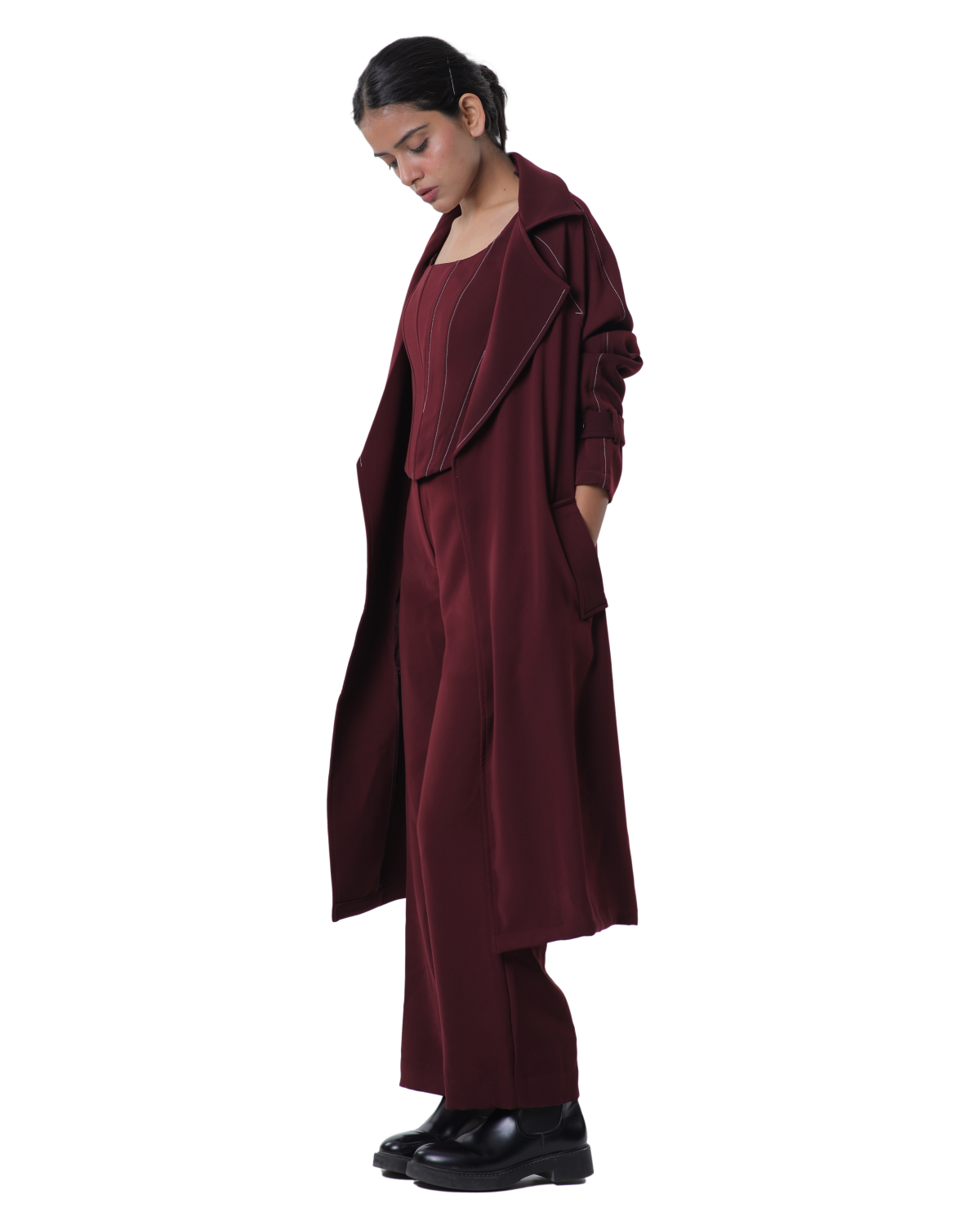 Trench Coat - Merlot