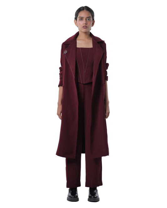 Trench Coat - Merlot