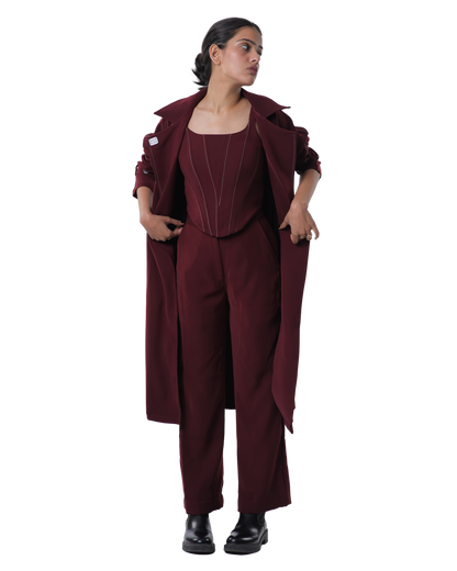 Trench Coat - Merlot