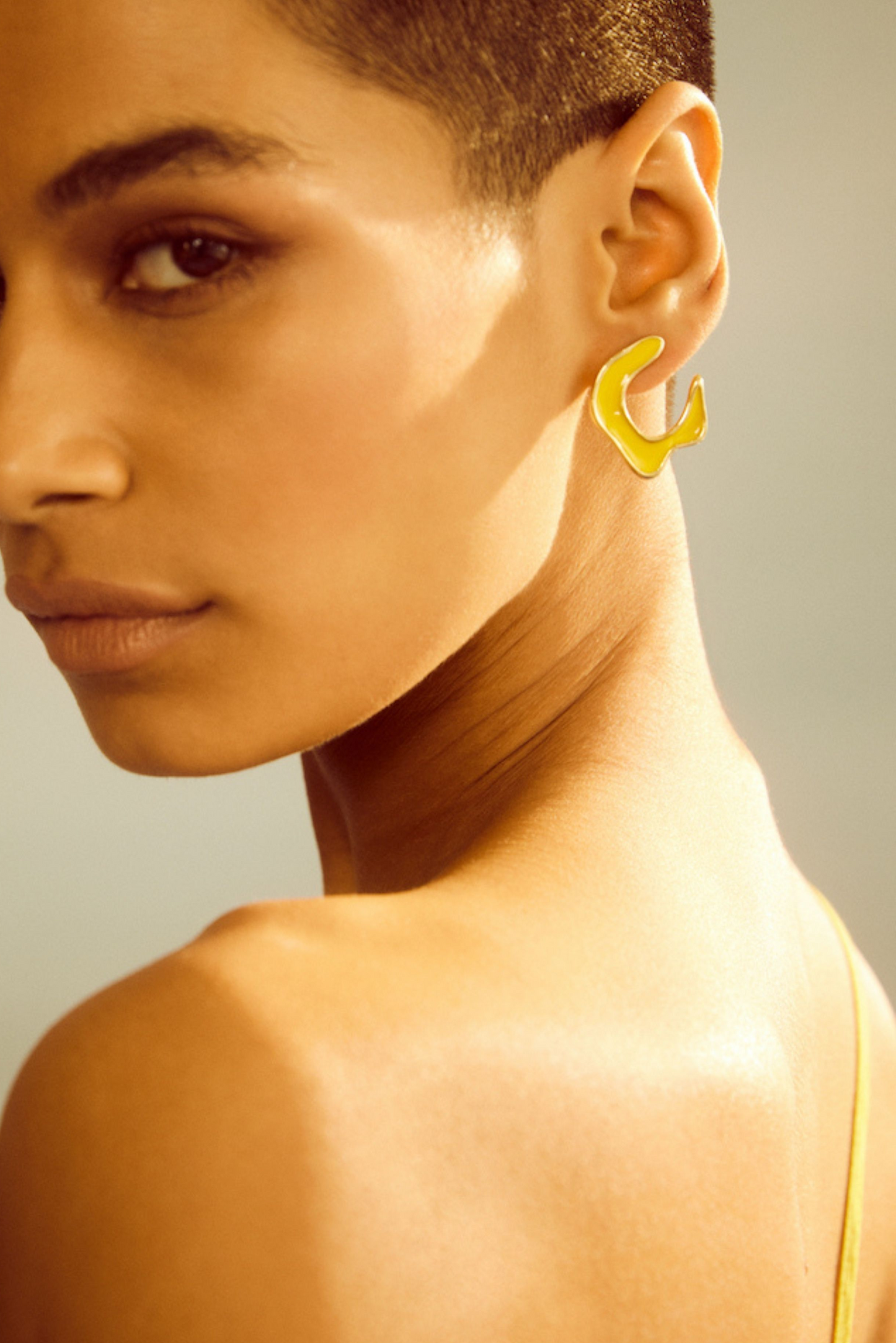 Hawaii Earrings Small - Yellow