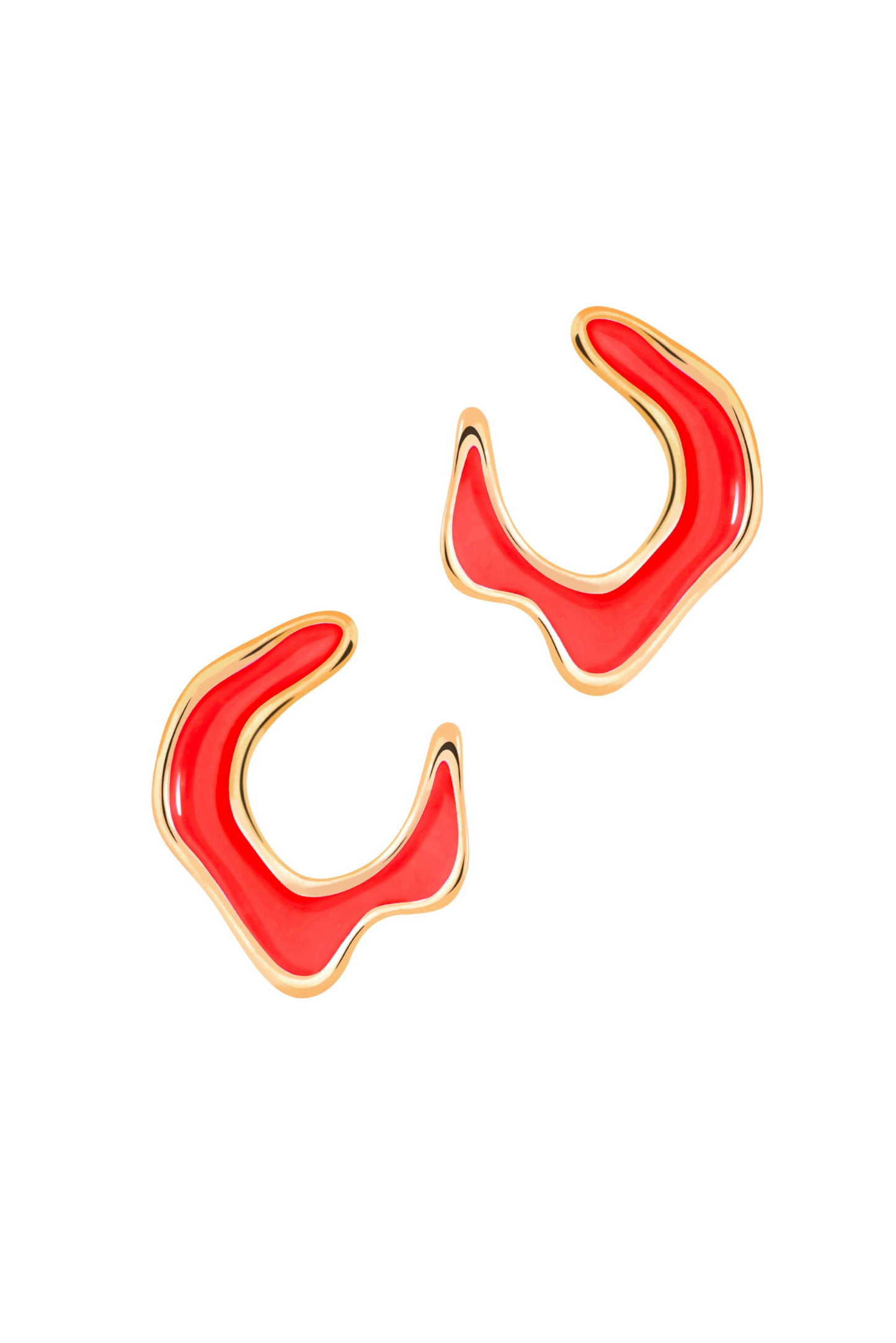 Hawaii Earrings Small - Red