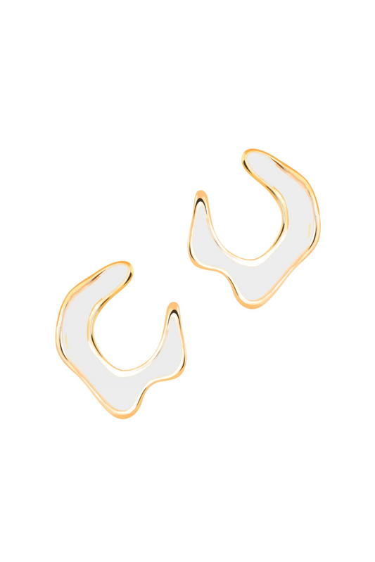 Hawaii Earrings Small - White