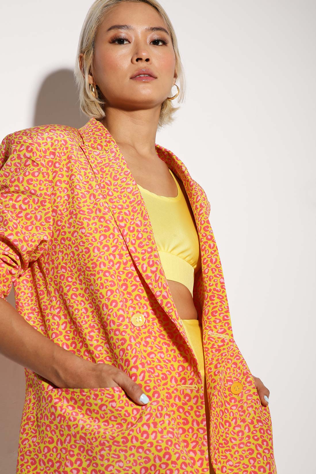 Moxie blazer - Boxy Blazer - Love Leopard Yuzu