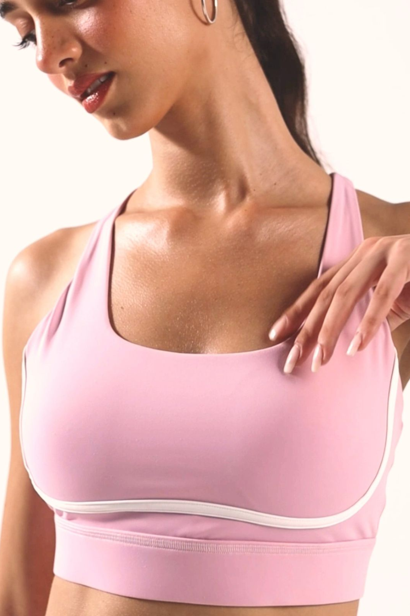 Noa Sports Bra - Parfait Pink
