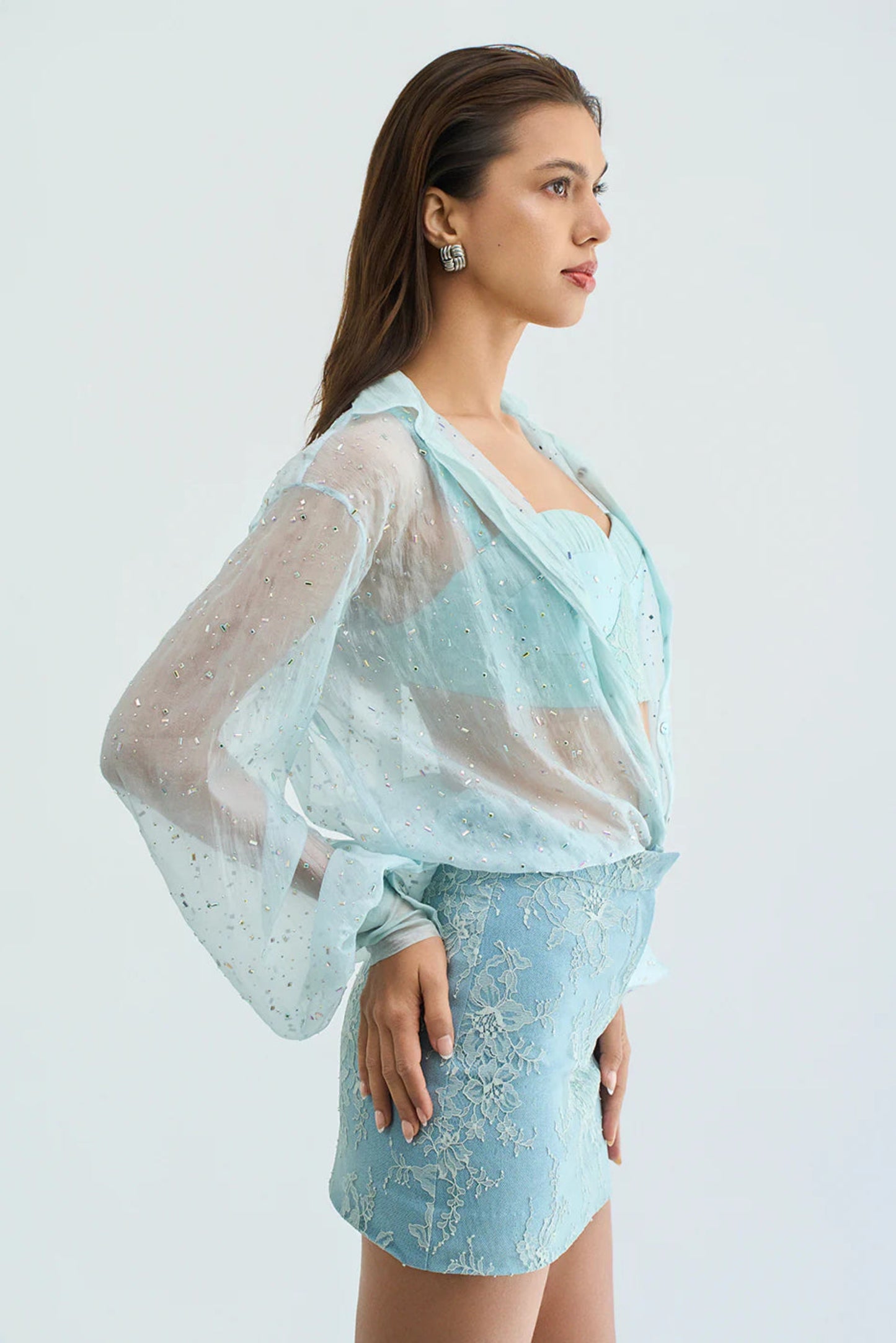 Oceana Mist Overlay Shirt