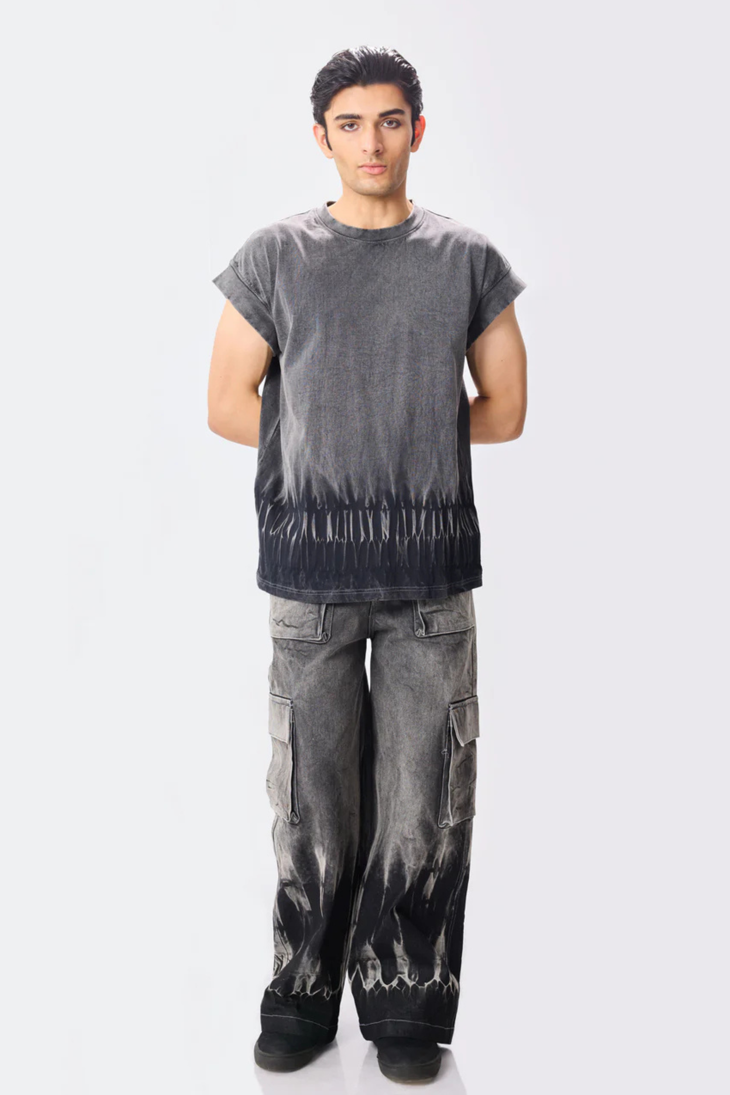 flaming hot cargo pants