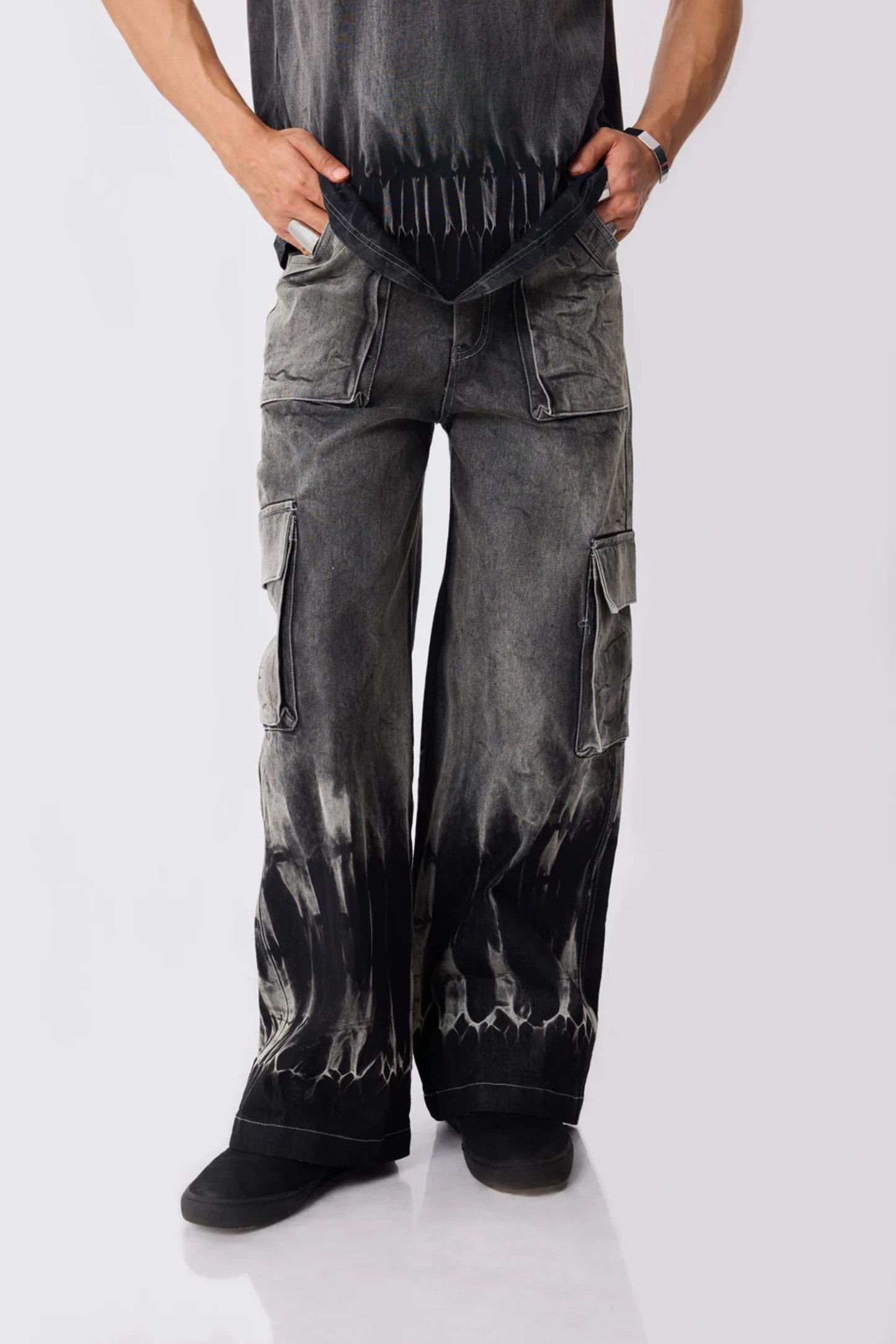 flaming hot cargo pants