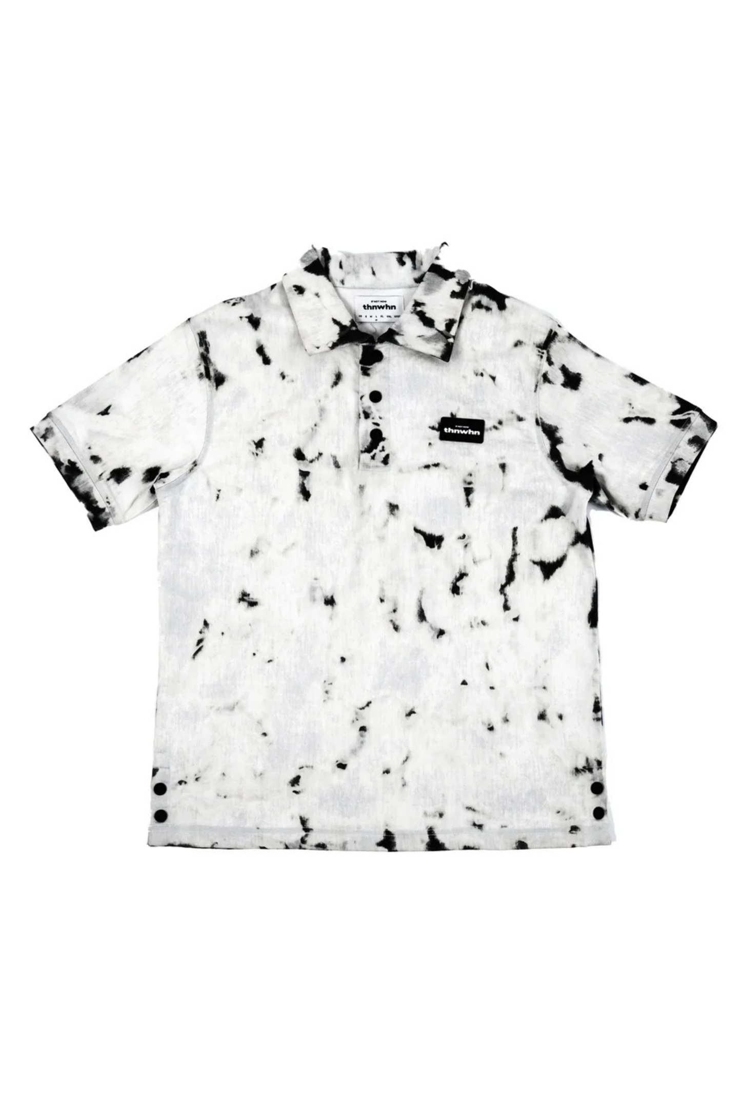 spilled ink unisex polo shirt