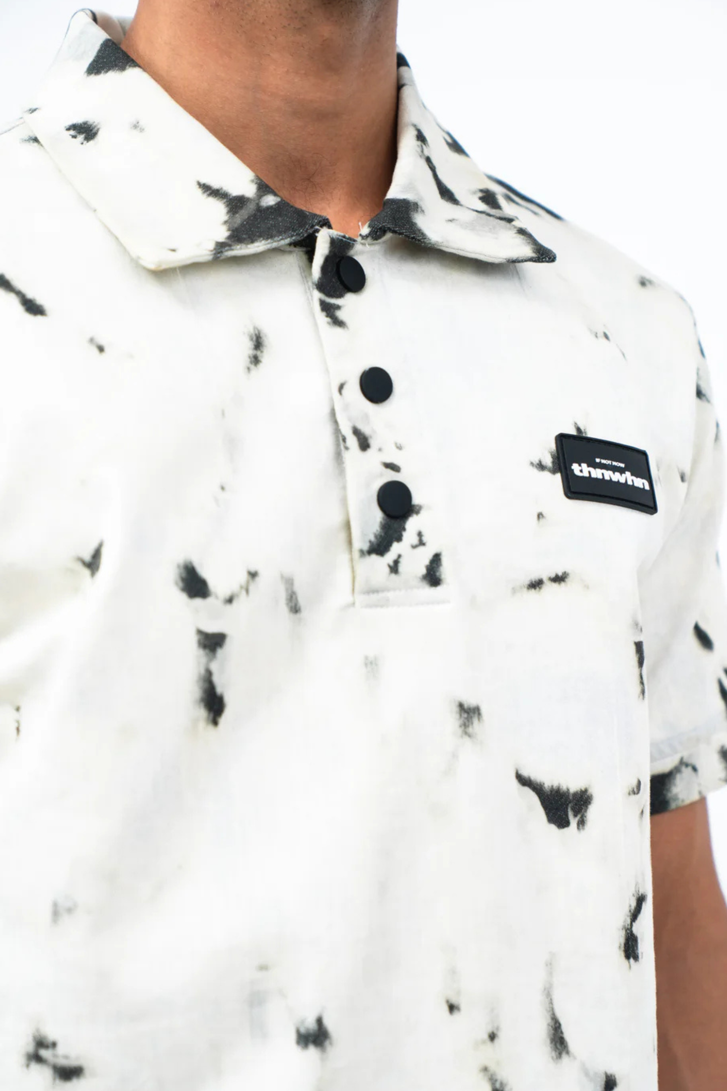 spilled ink unisex polo shirt