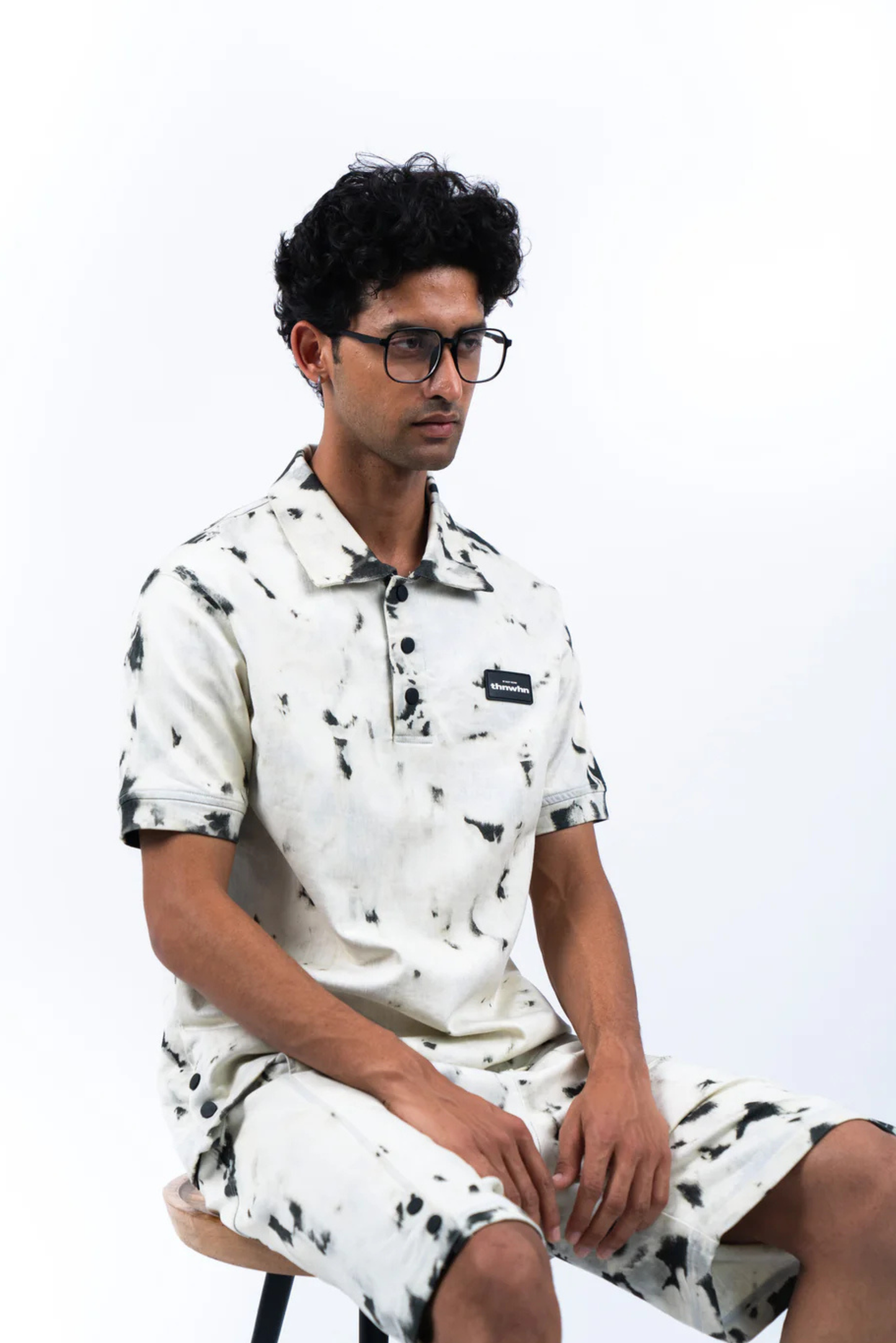 spilled ink unisex polo shirt