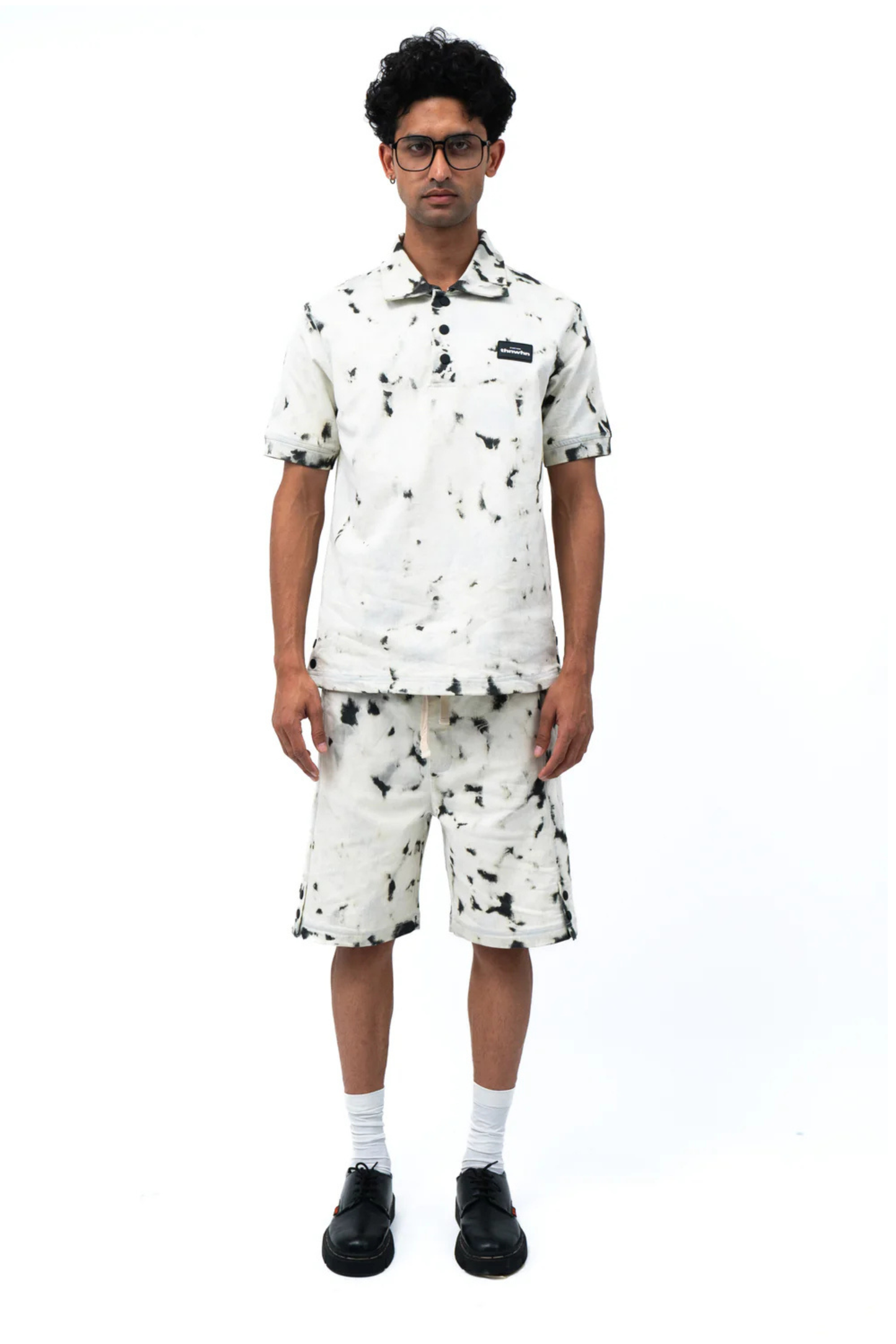 spilled ink unisex shorts