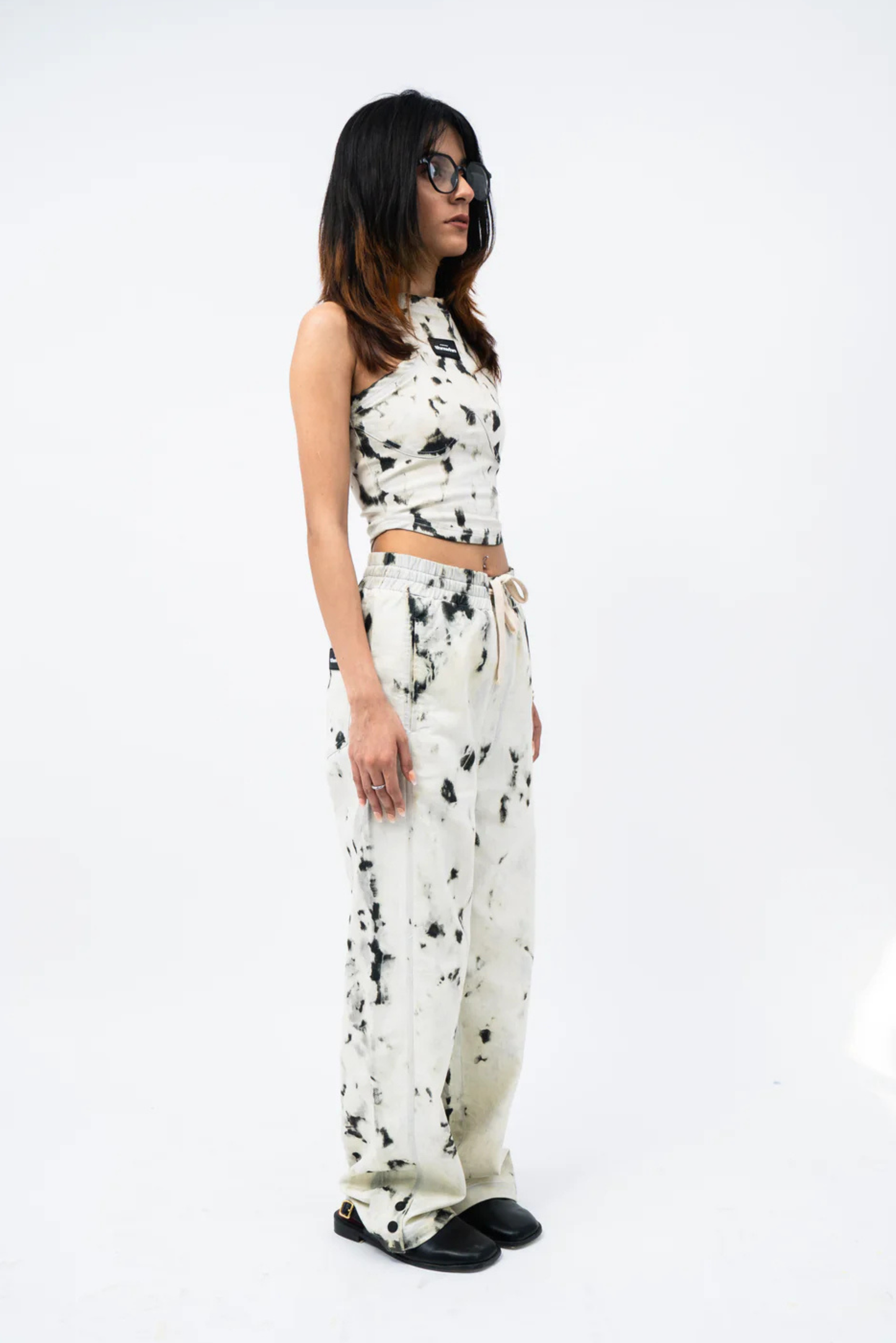 spilled ink crop top