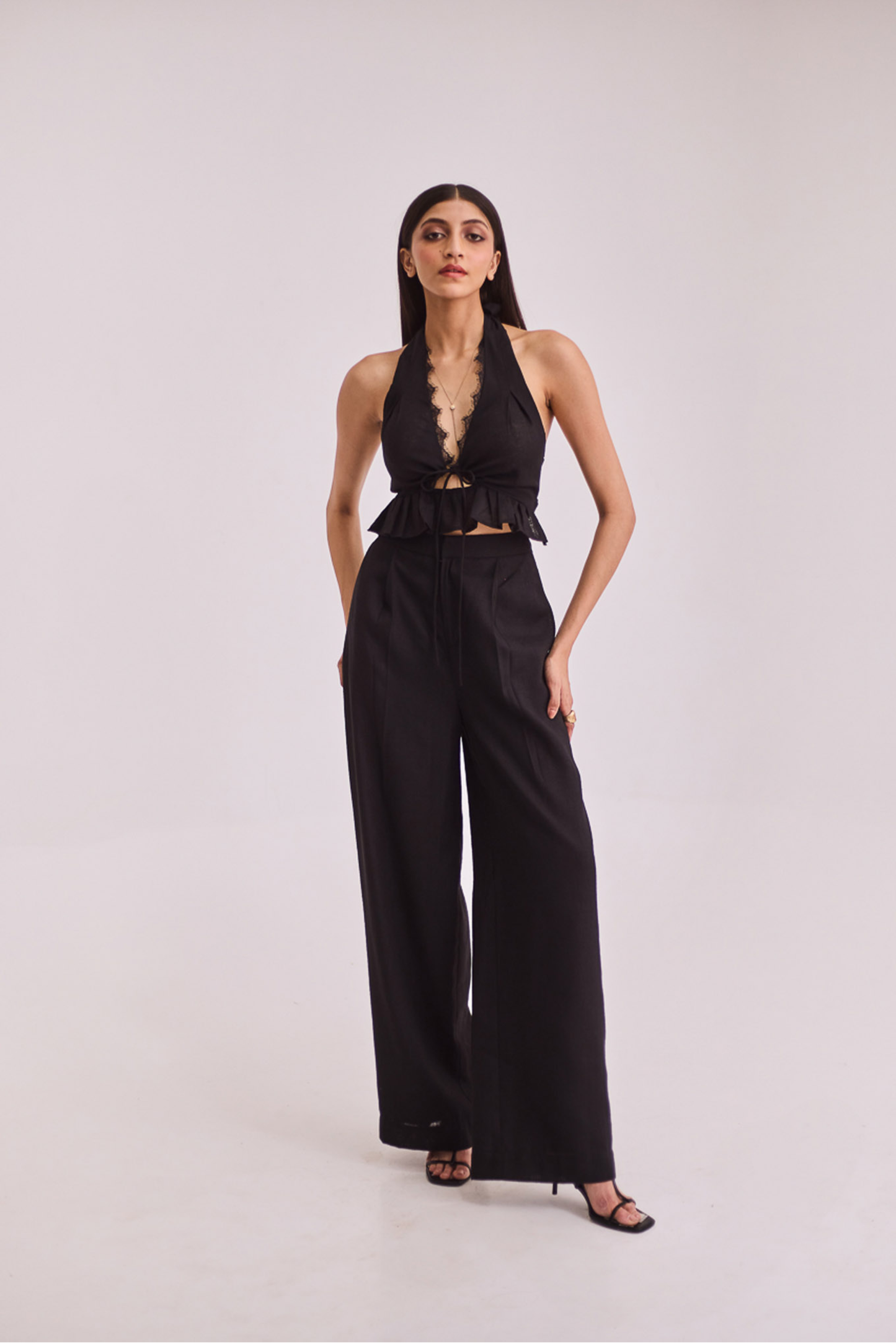 Black High Waisted Trouser