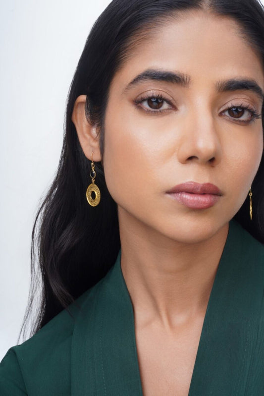 Orbis Earrings - Black Onyx