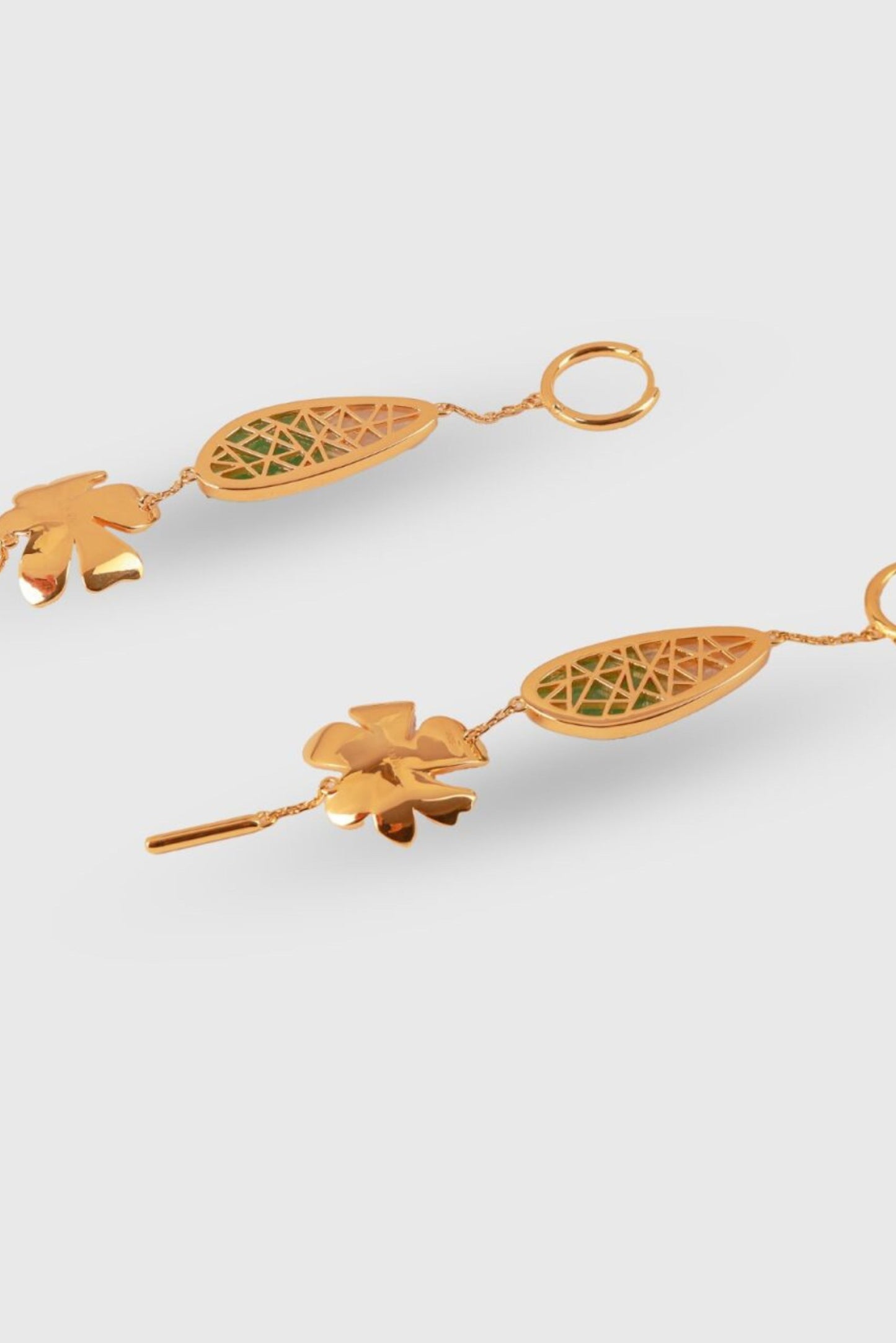Flora Earrings - Green Aventurine