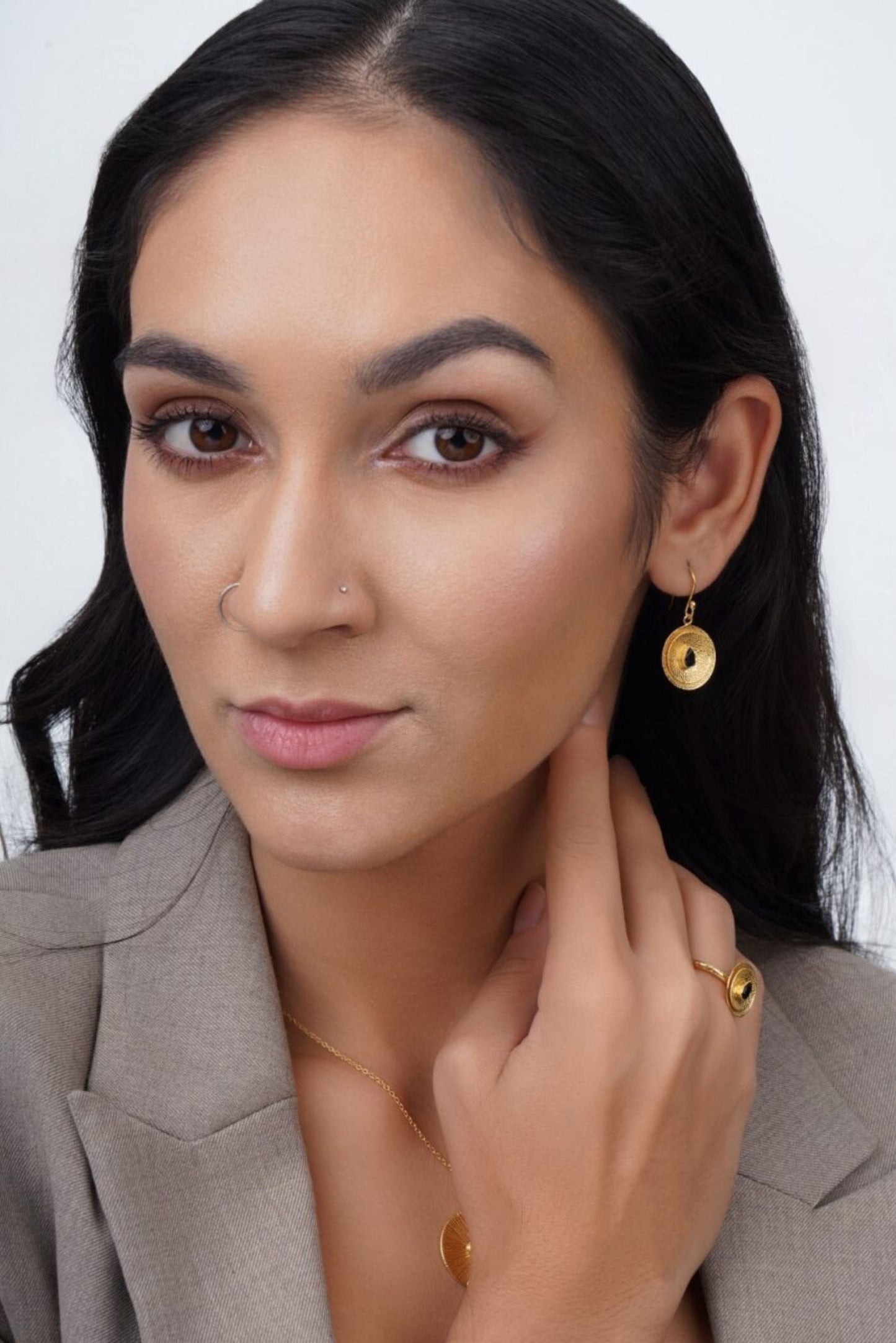 Cirkel Earrings - Black Onyx