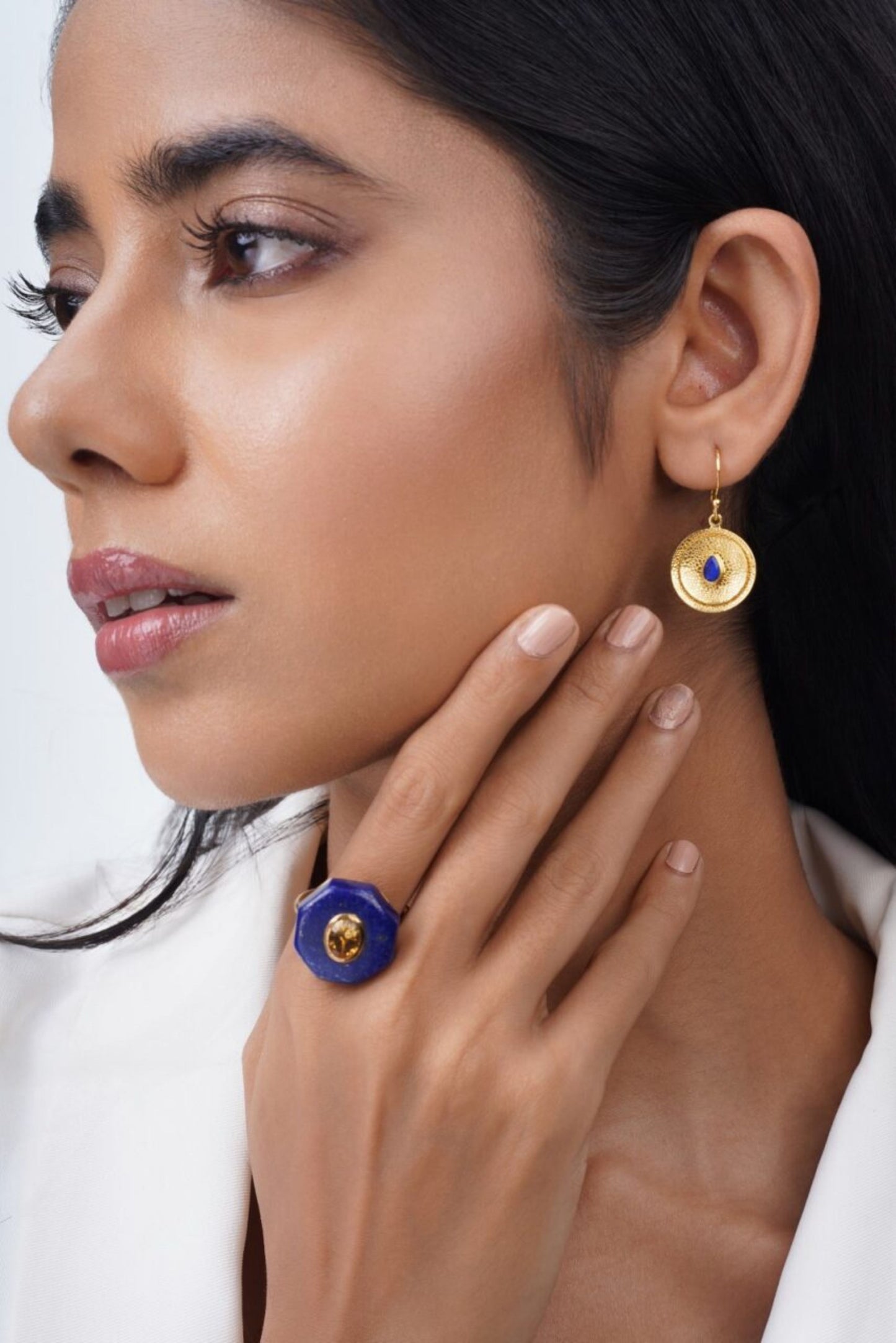 Cirkel Earrings - Lapis Lazuli