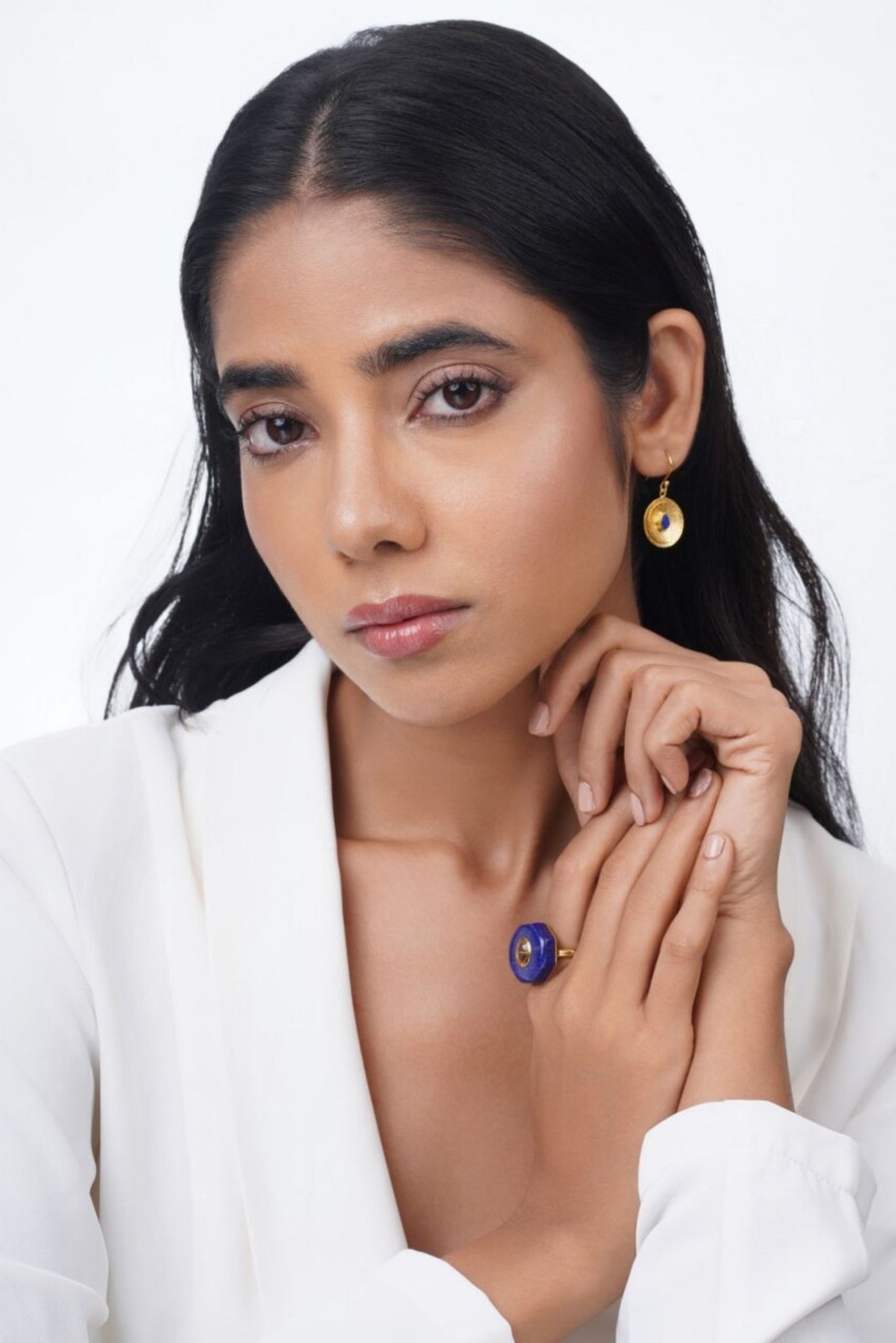 Cirkel Earrings - Lapis Lazuli