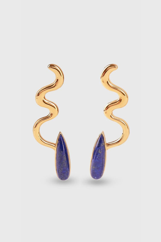 Lazuli Earrings - Lapis Lazuli