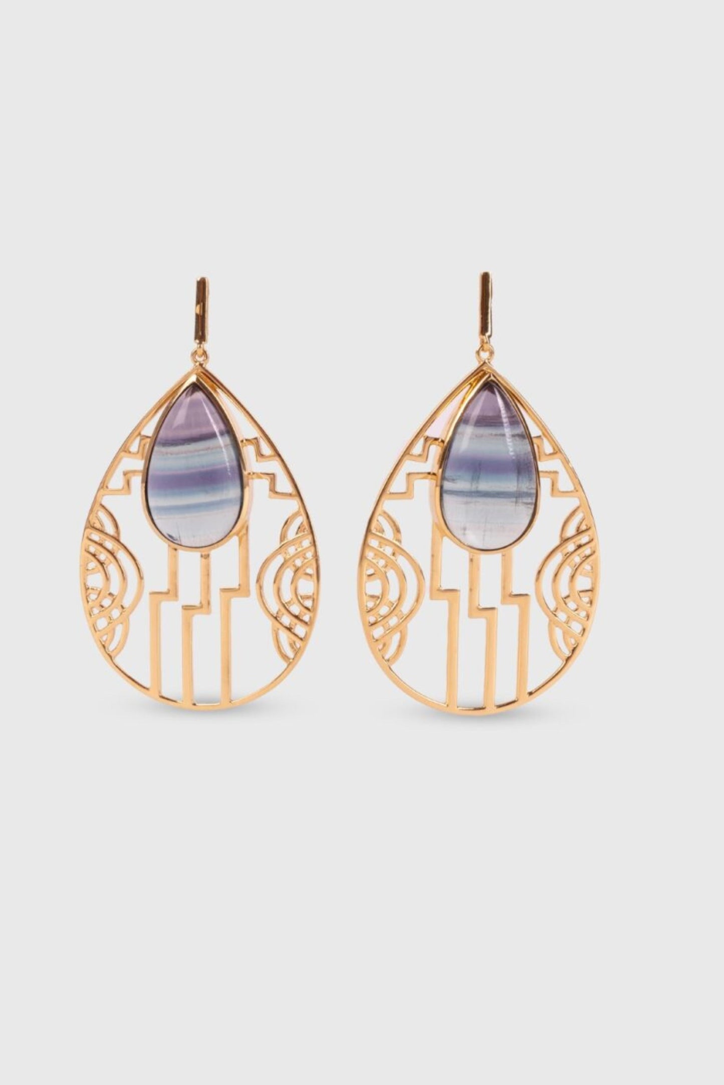 Elektra Earrings - Fluorite