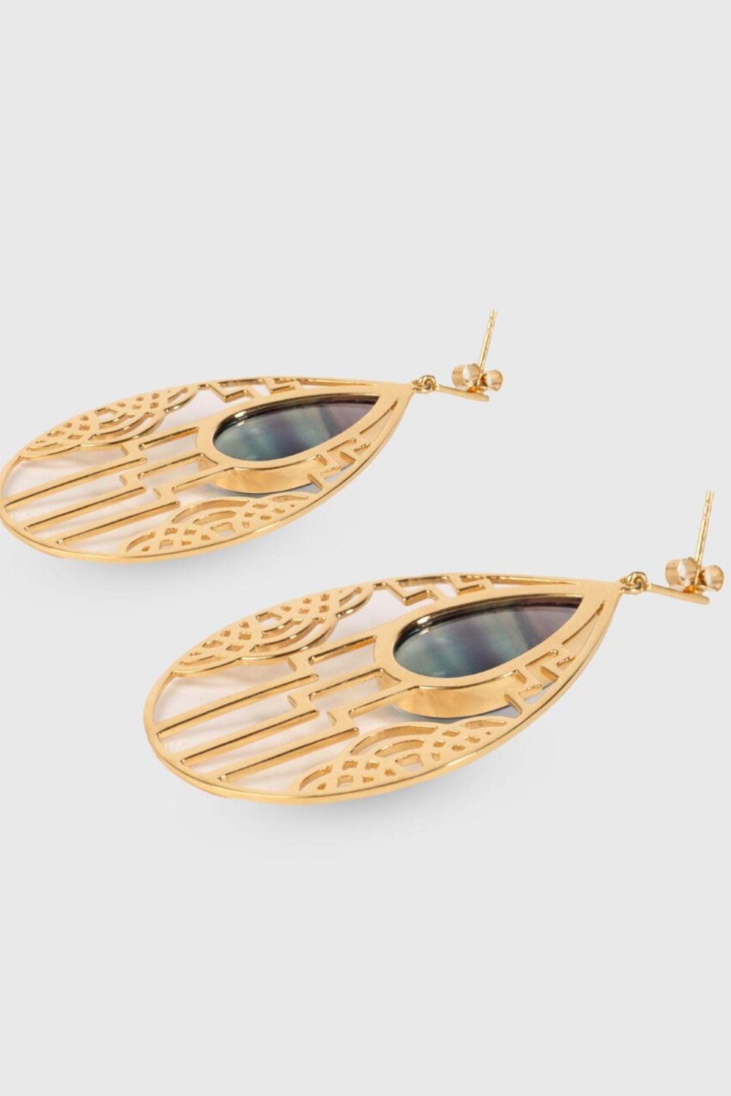 Elektra Earrings - Fluorite