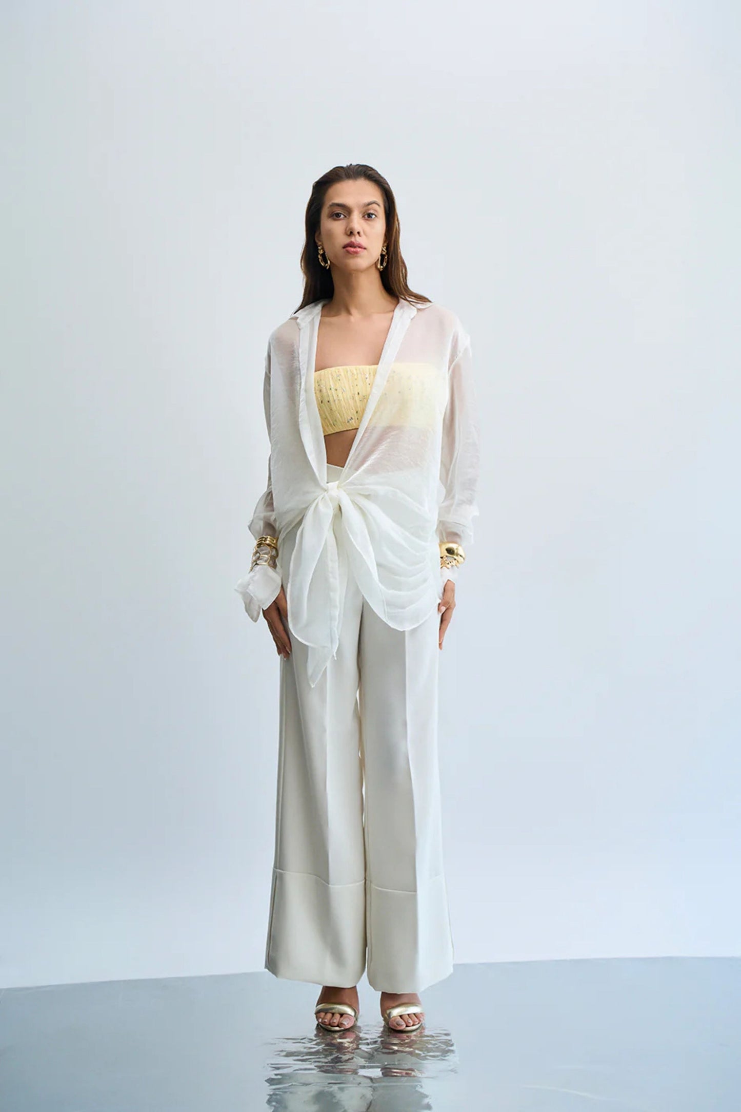 Cloud Light Sheer Tie Shirt