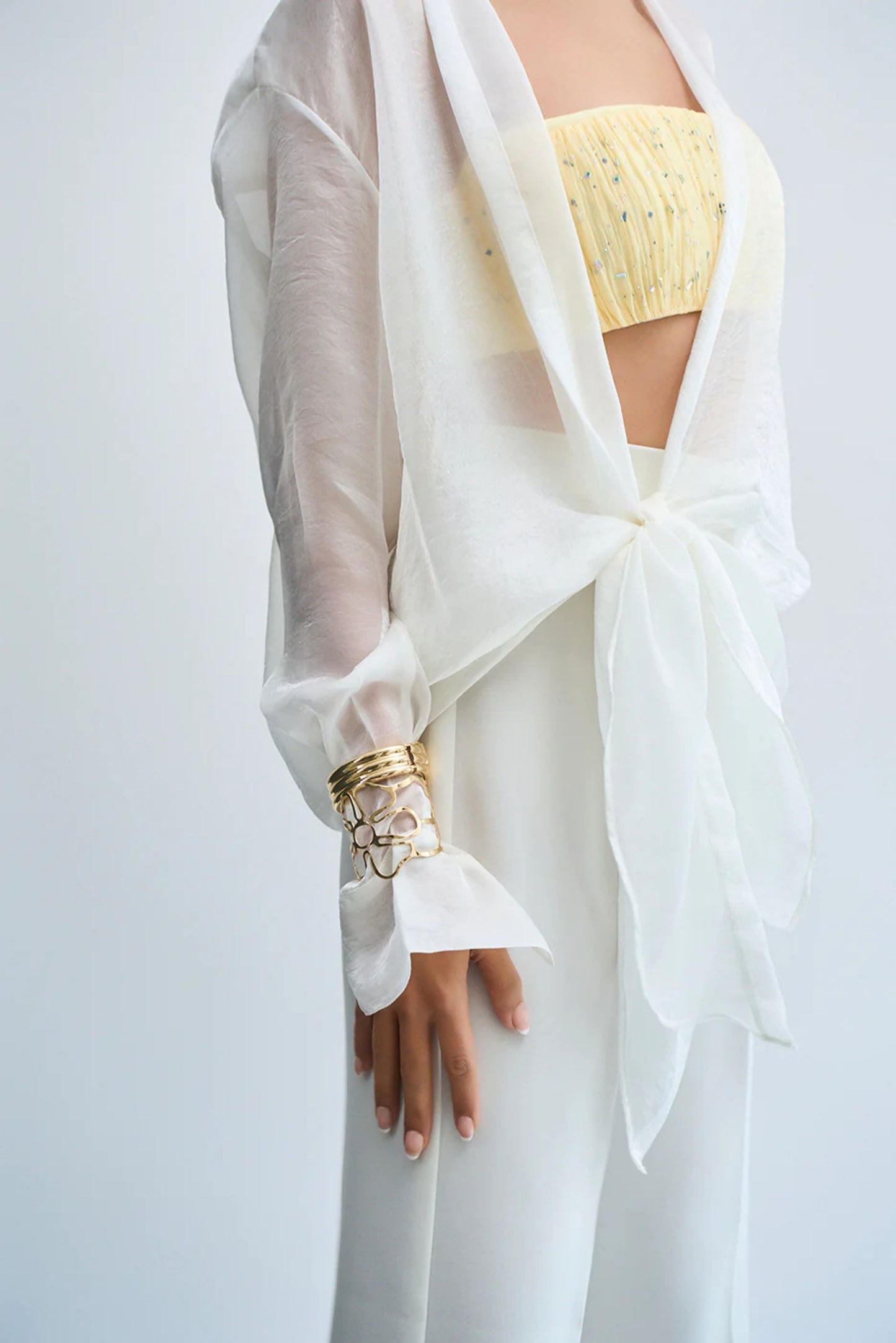 Cloud Light Sheer Tie Shirt