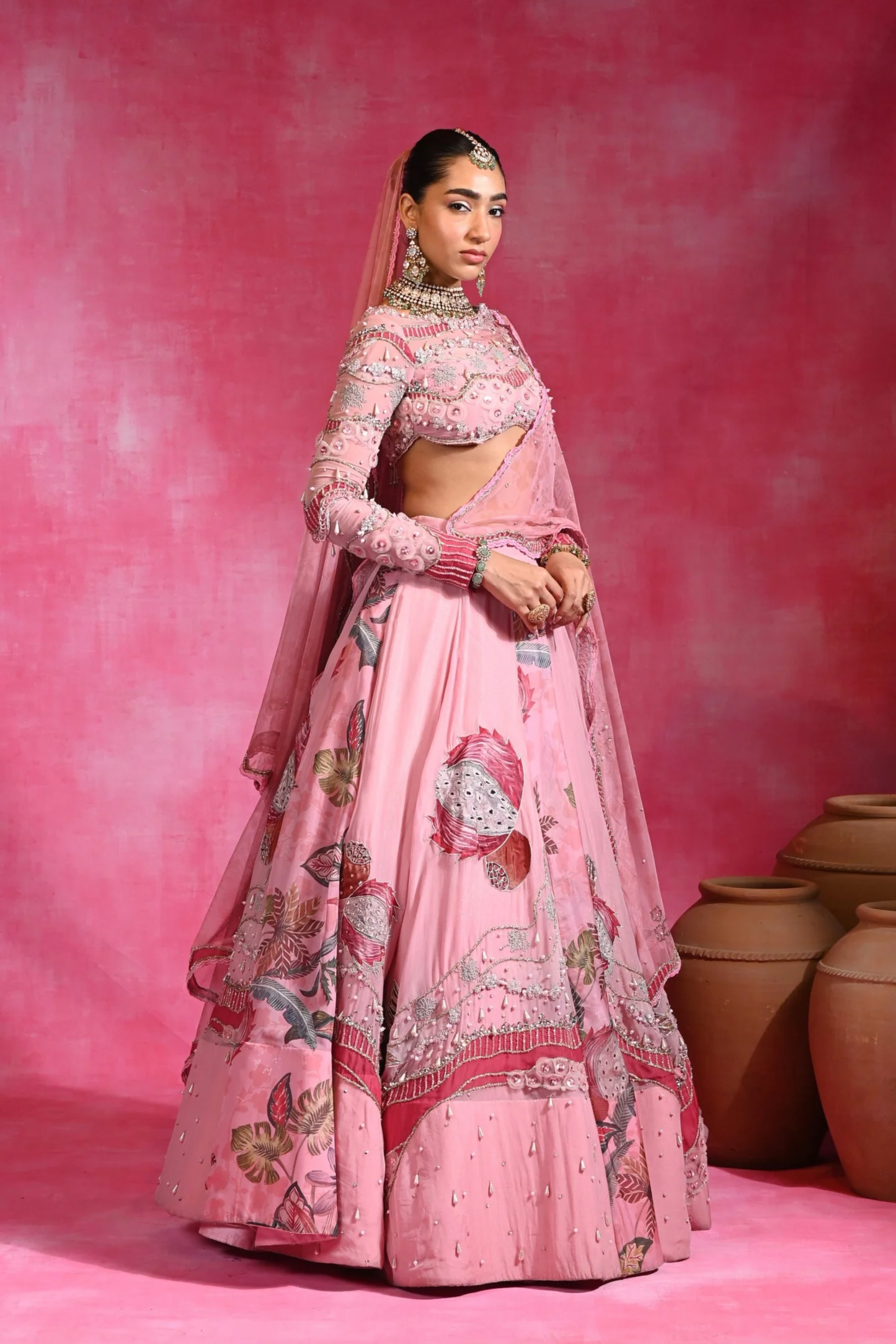 Gulabi Maharani Lehenga