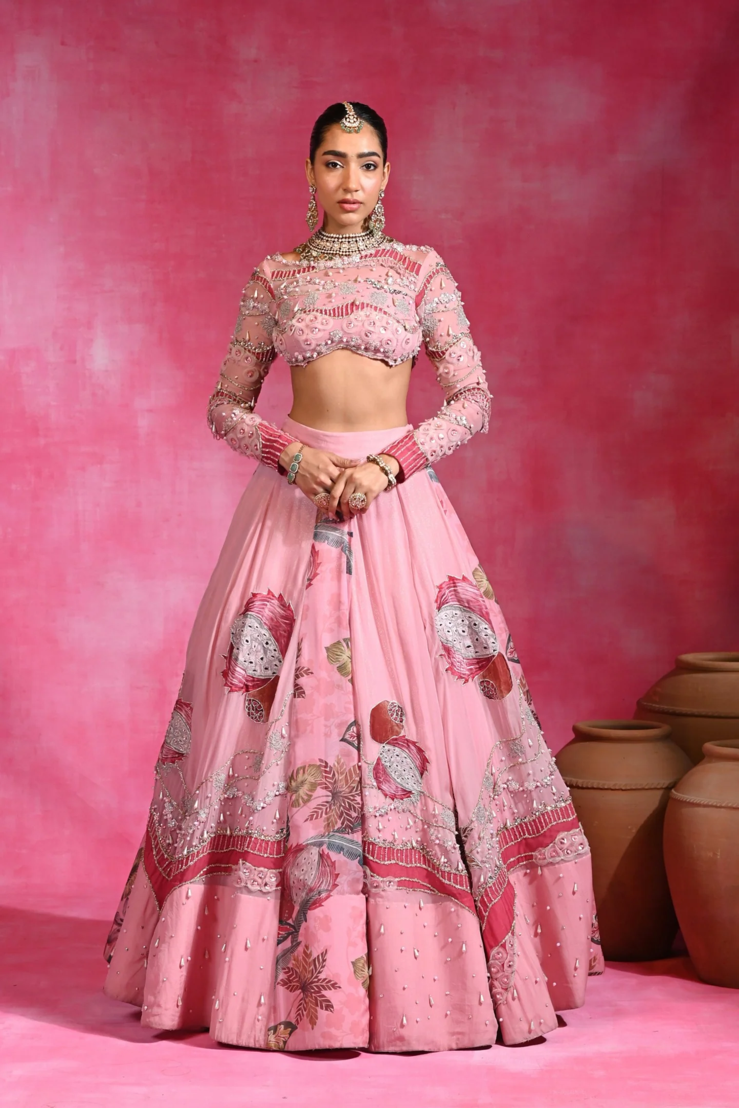 Gulabi Maharani Lehenga
