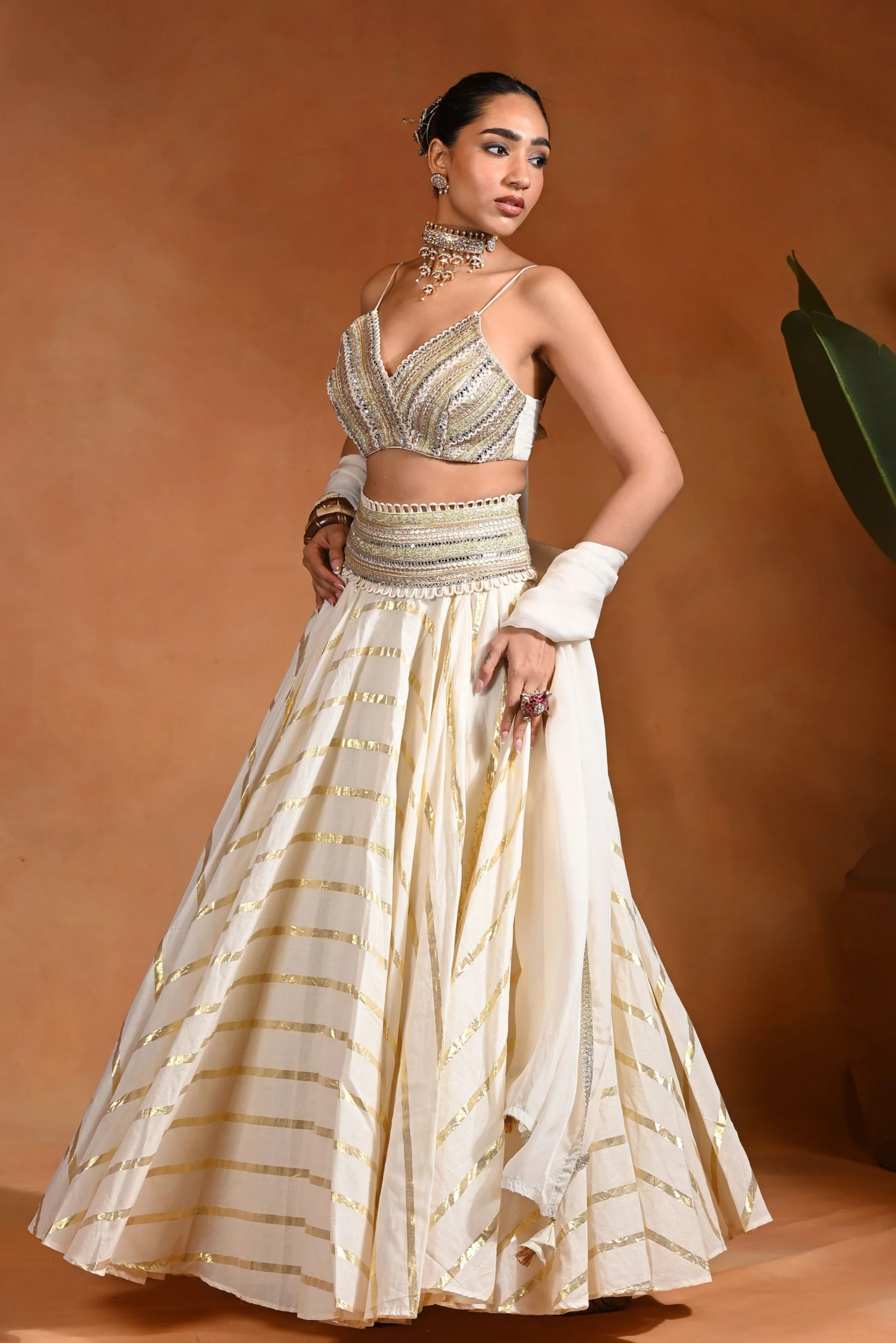 Zar Ivory Lehenga