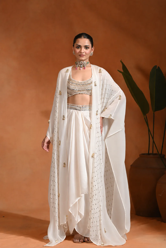 Ivory Karl Drape Set