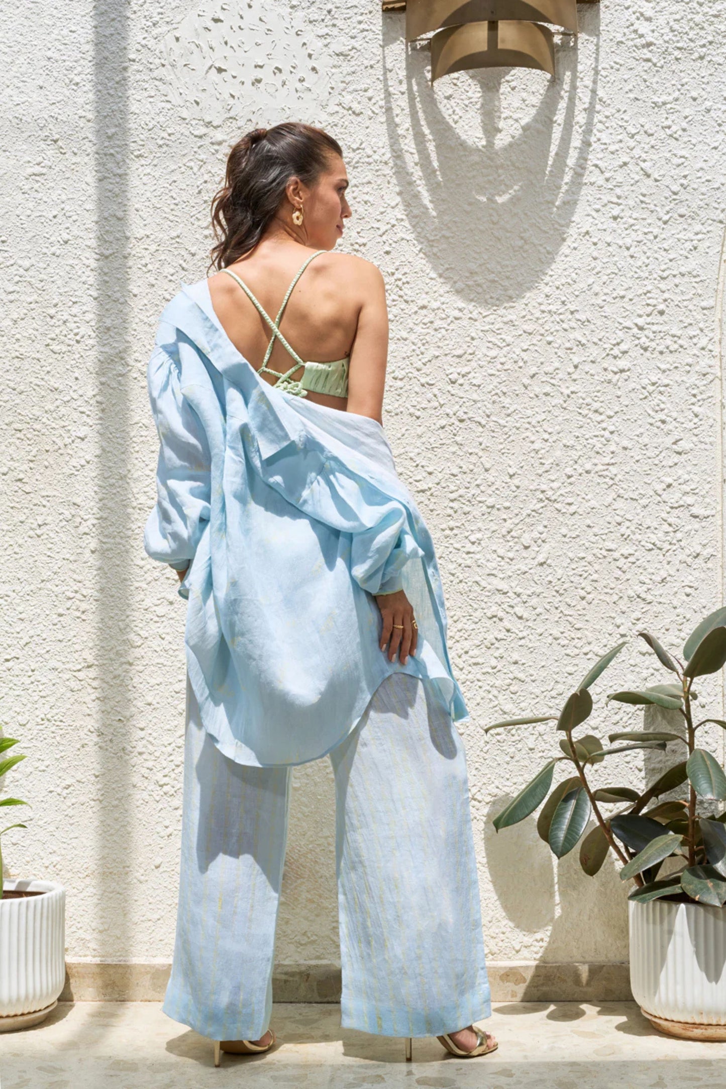 Get Naked Ocean Print in Blue & Mint : Corset